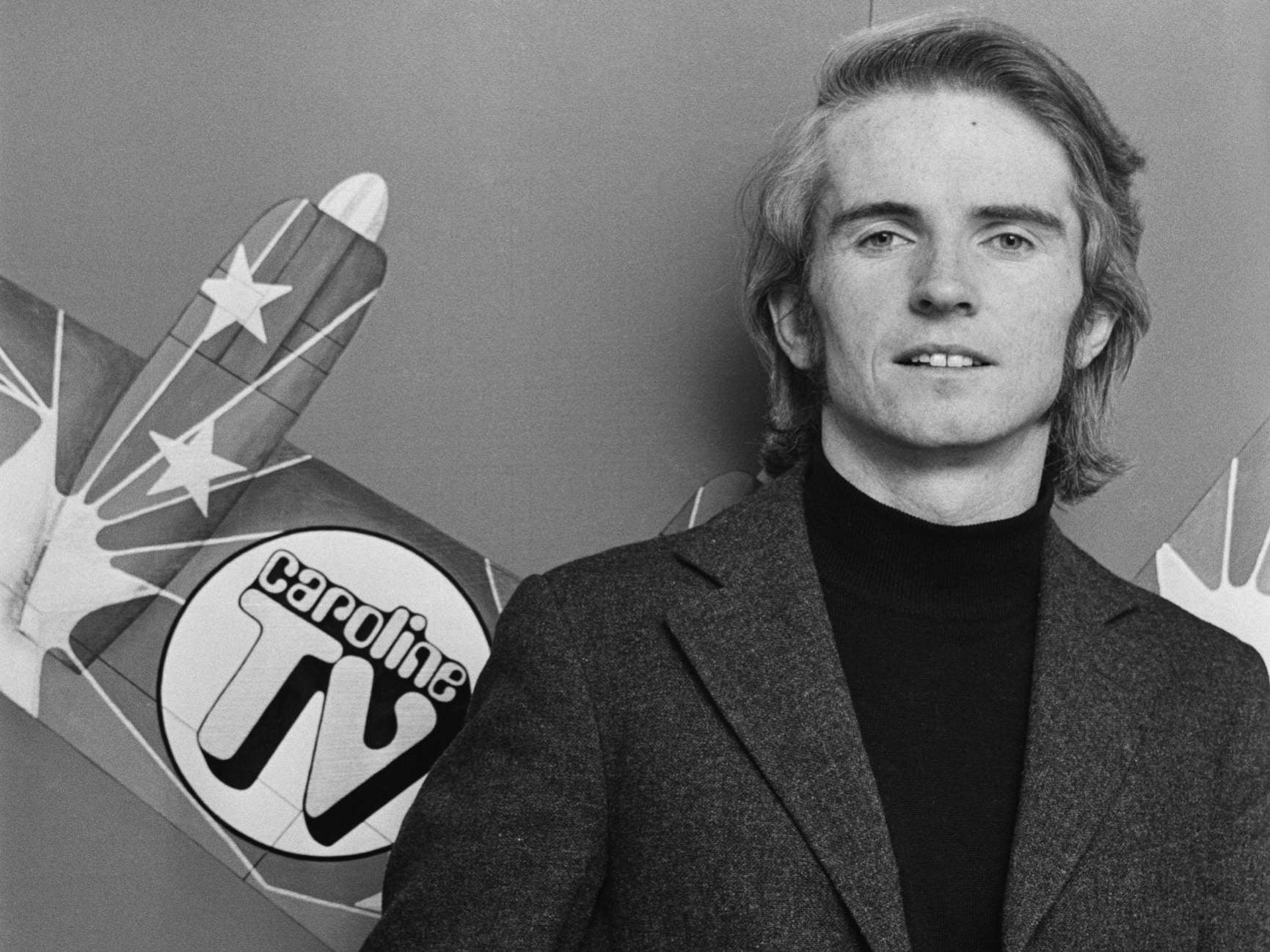 O'Rahilly, pictured in 1969, was forever charming investors and claiming to be about to unleash new inventions, manage new musicians or produce new films