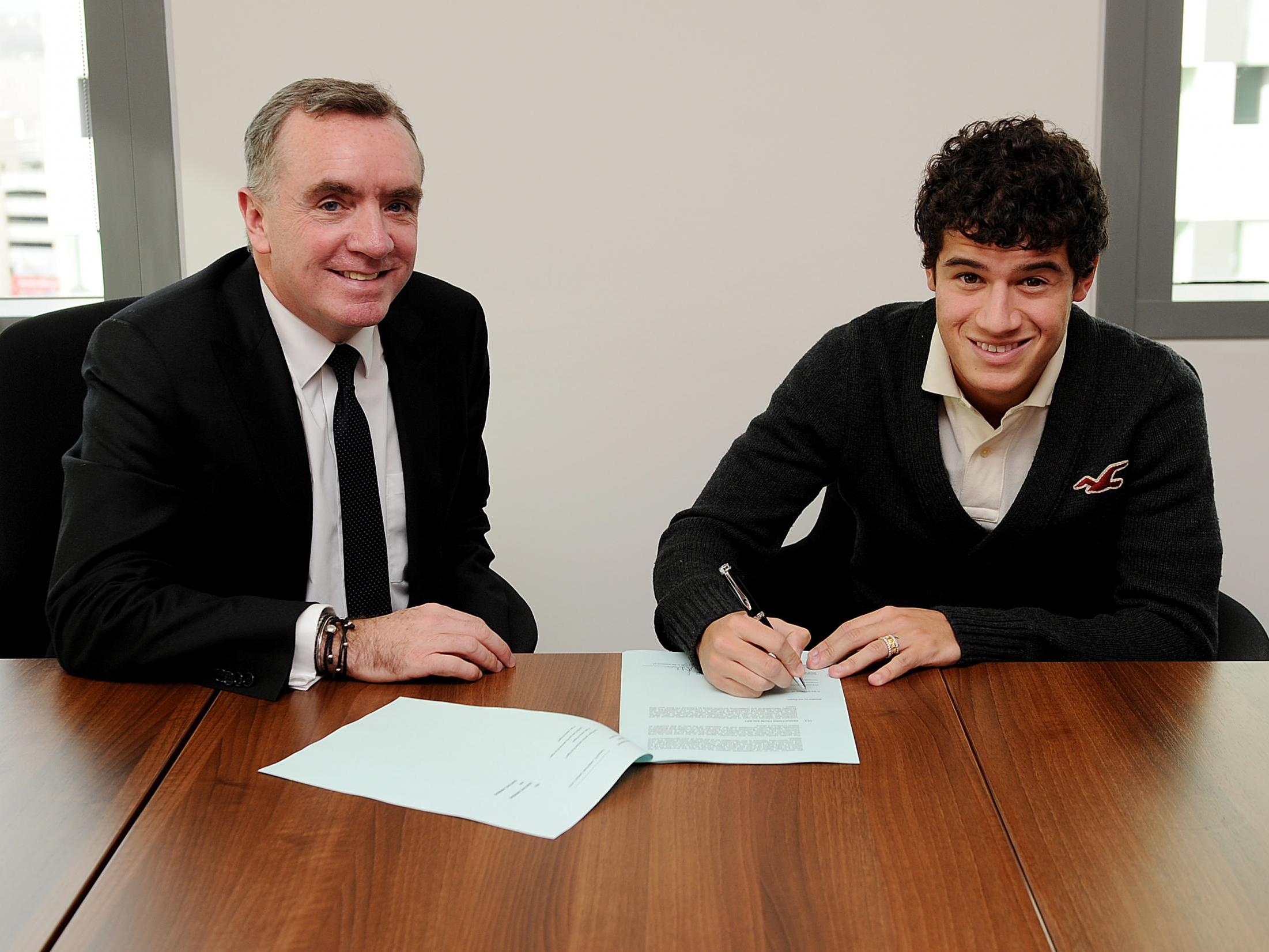 Philippe Coutinho joined Liverpool in January 2013