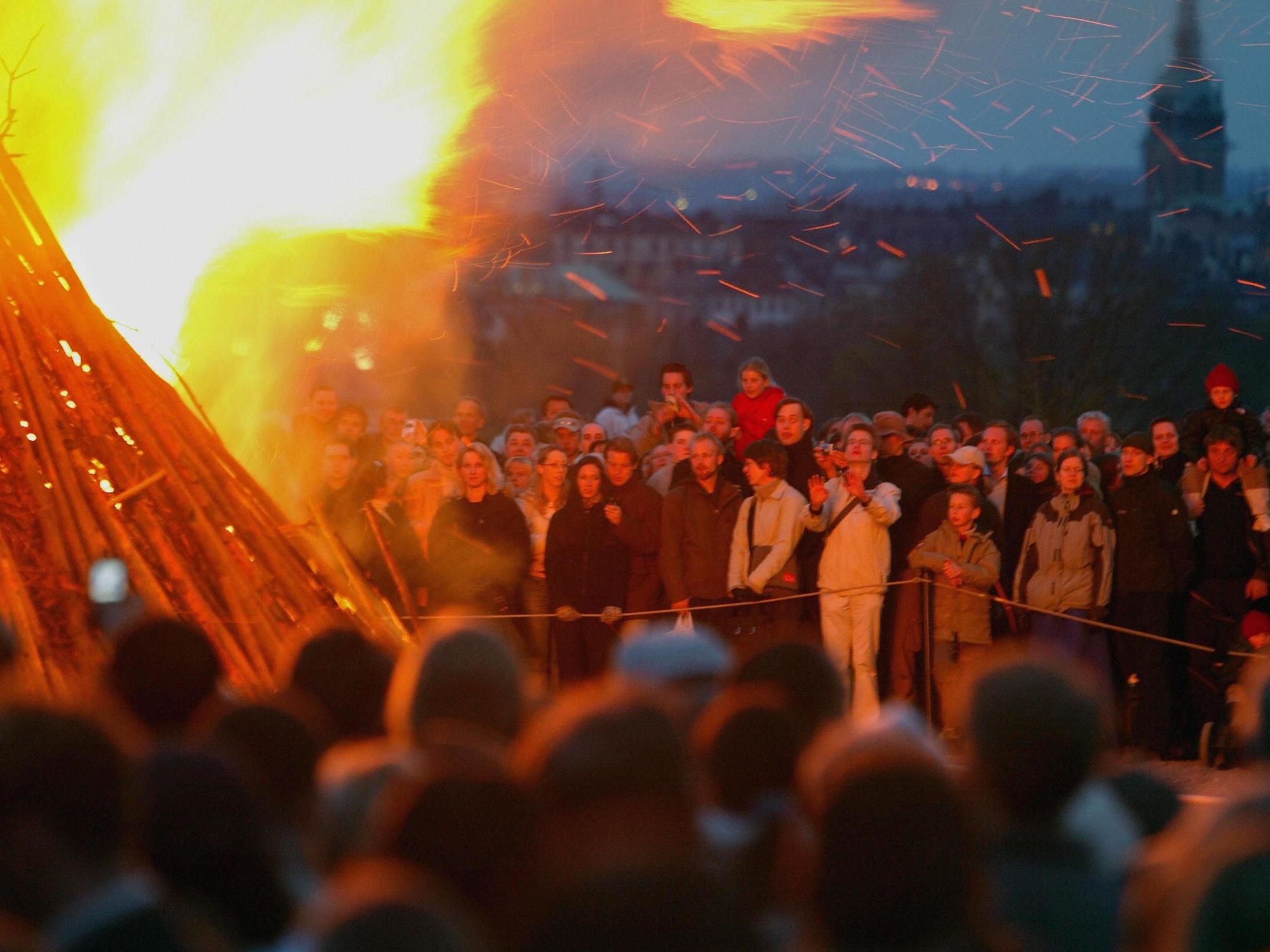 Police said the incident was not linked to the festival of Walpurgis, which is to be celebrated on Wednesday