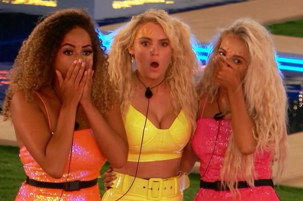 Amber Davies, Lucie Donlan and Molly-Mae Hague on season five of Love Island