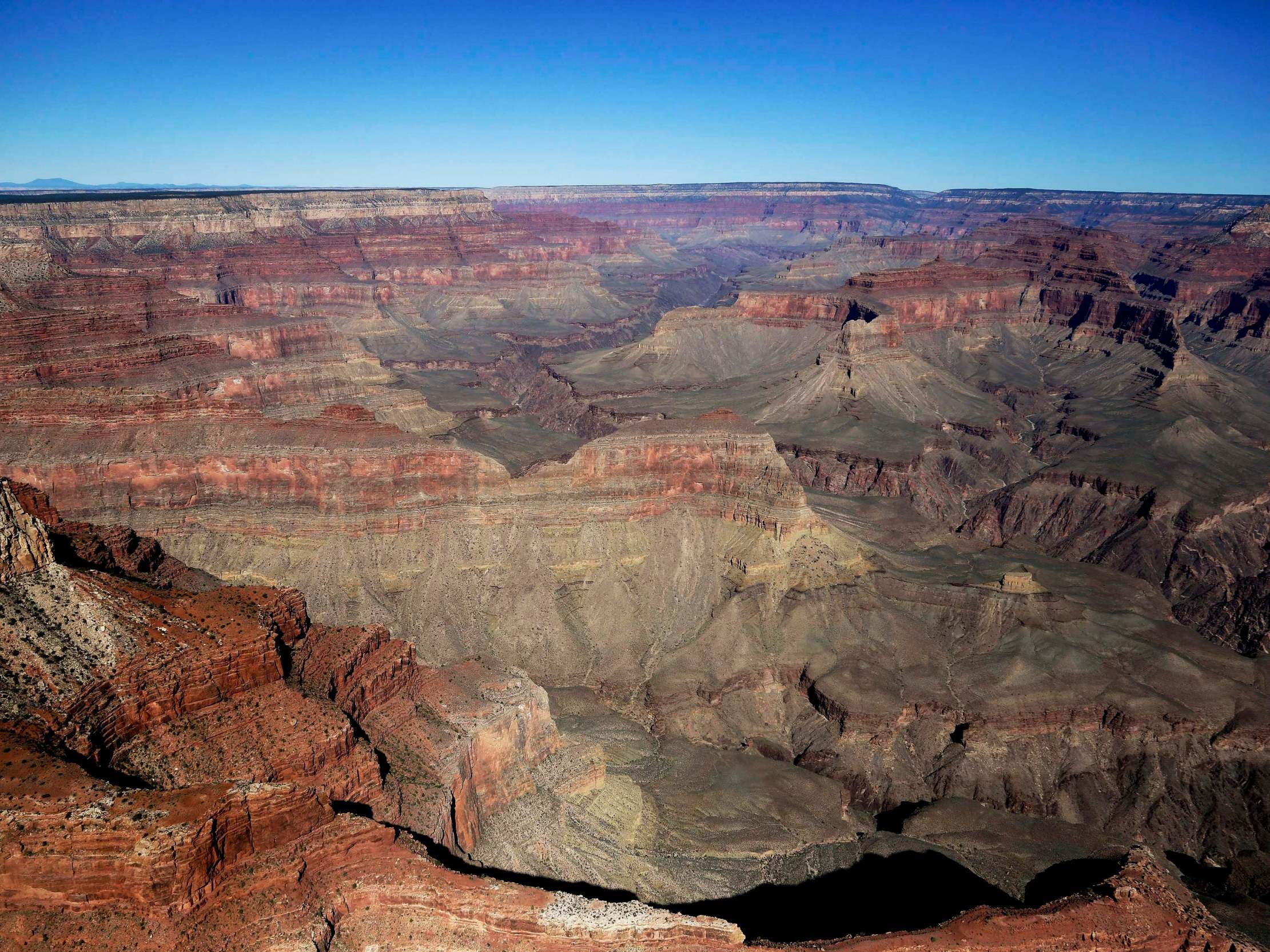 The Grand Canyon National Park as seen from a helicopter near Tusayan, Arizona (AP Photo/Julie Jacobson, File)