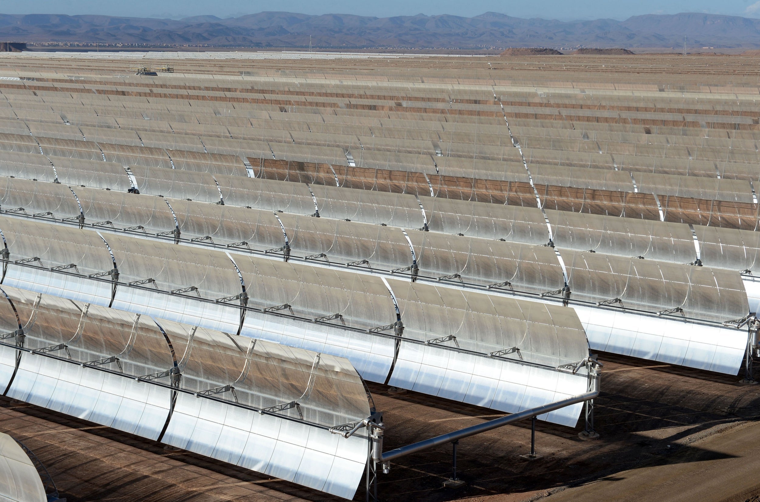 An ambitious solar project in Morocco has devised panels that move with the sun throughout the day