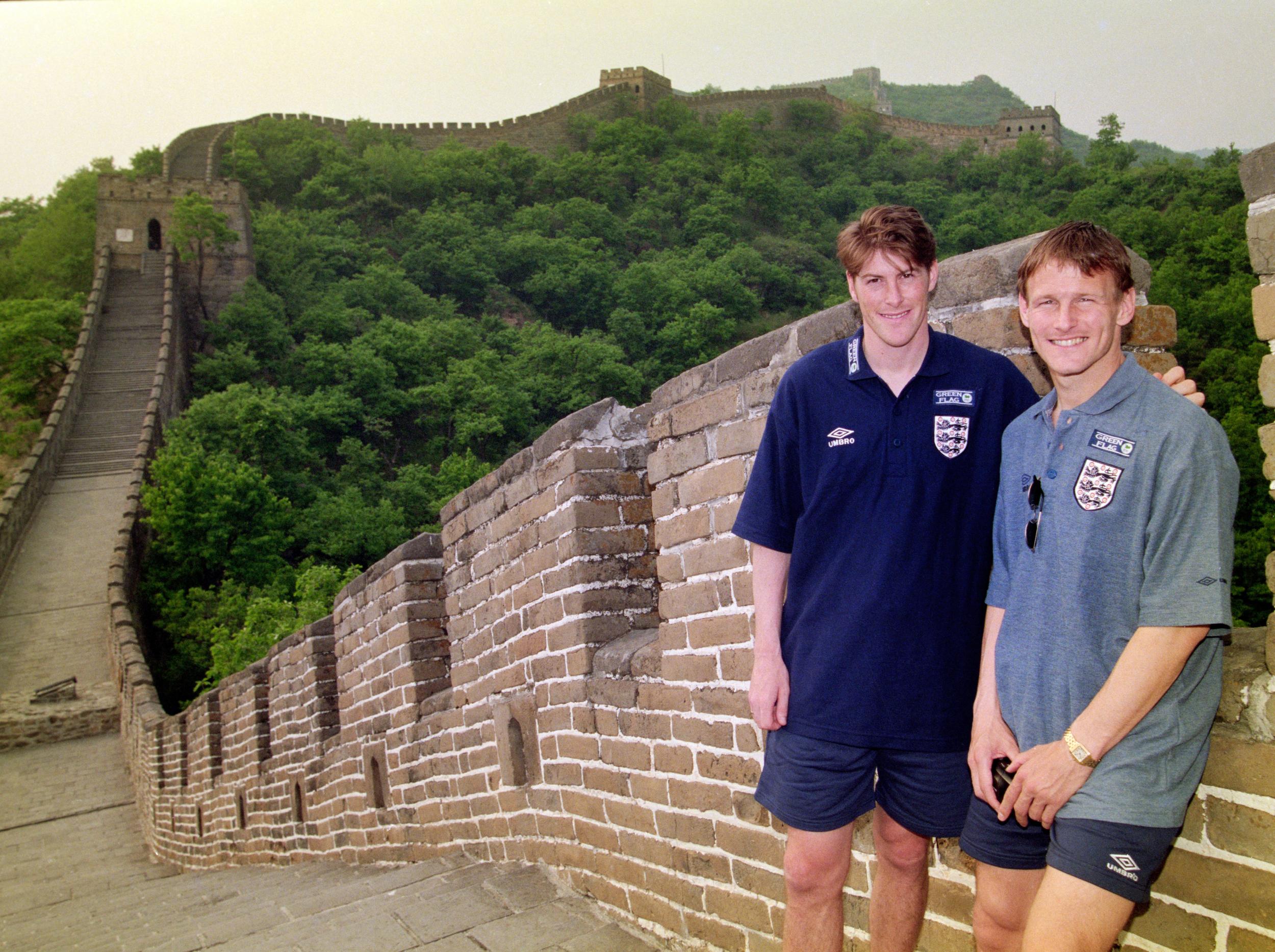 Anderton and Sheringham visit the Great Wall of China