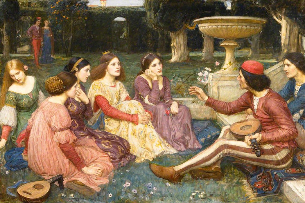 A story from the ‘Decameron’ by John William Waterhouse, 1916 (Lady Lever Art Gal)