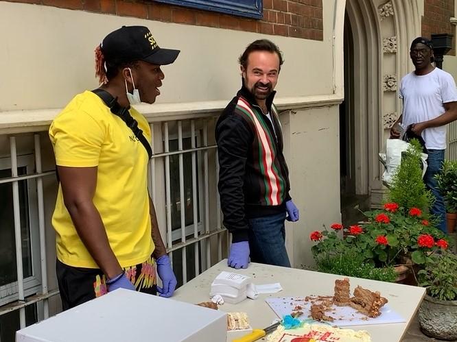 Rapper KSI with The Independent’s proprietor Evgeny Lebedev