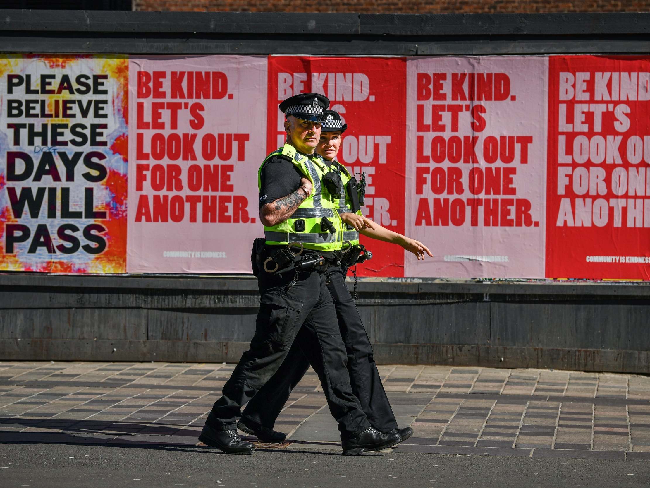 Officers continue to police the Covid-19 regulations as UK prepares for minor changes to the lockdown