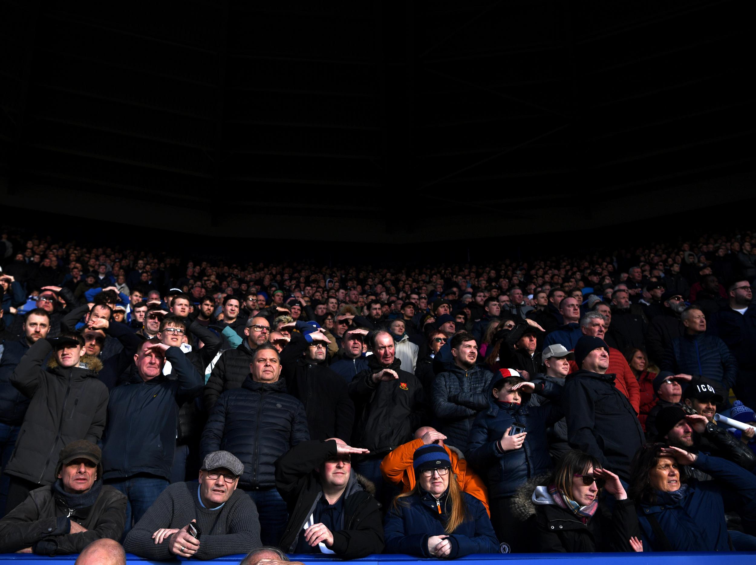 It is impossible to socially distance at a football match