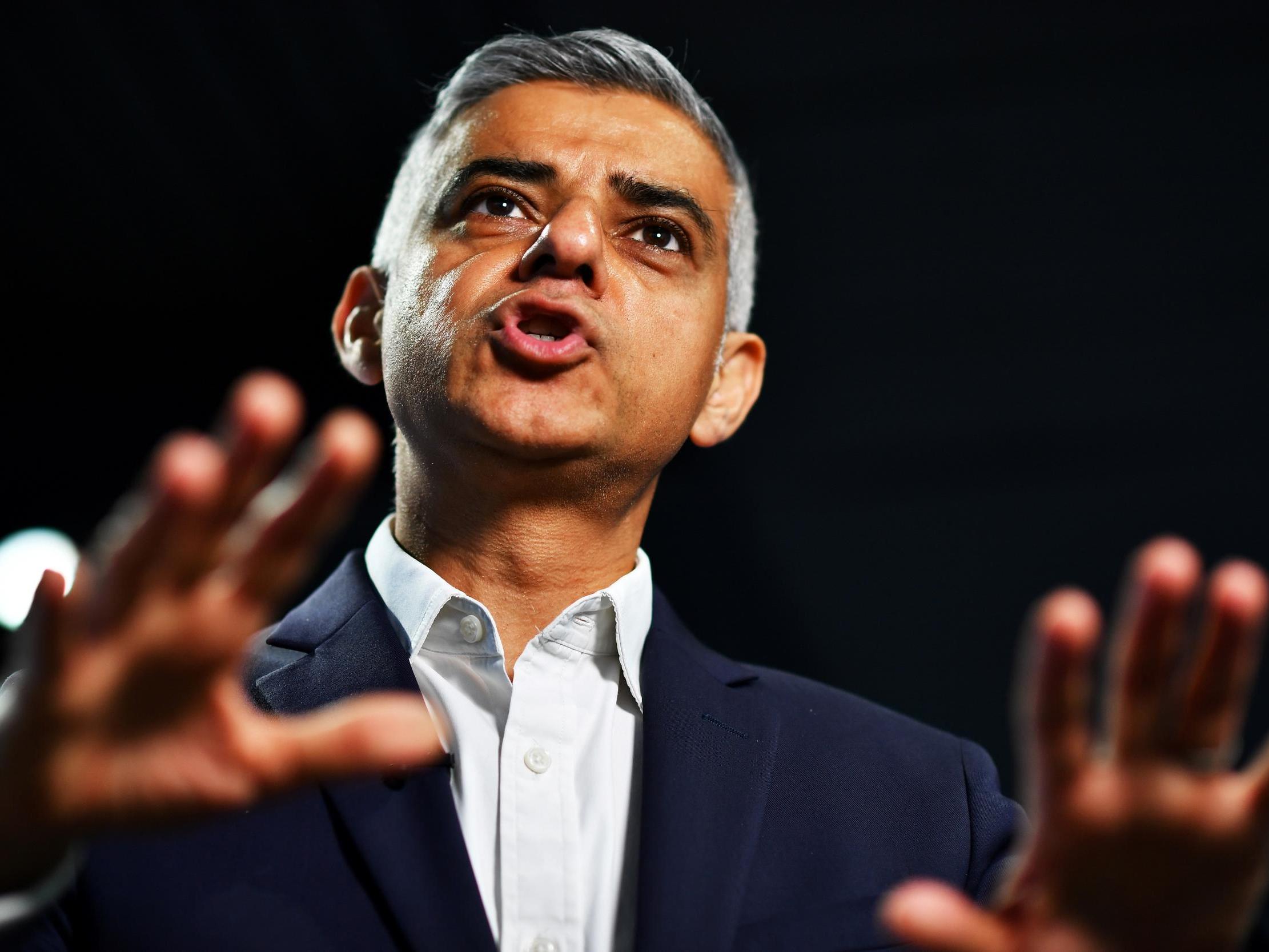 Mayor of London Sadiq Khan speaks