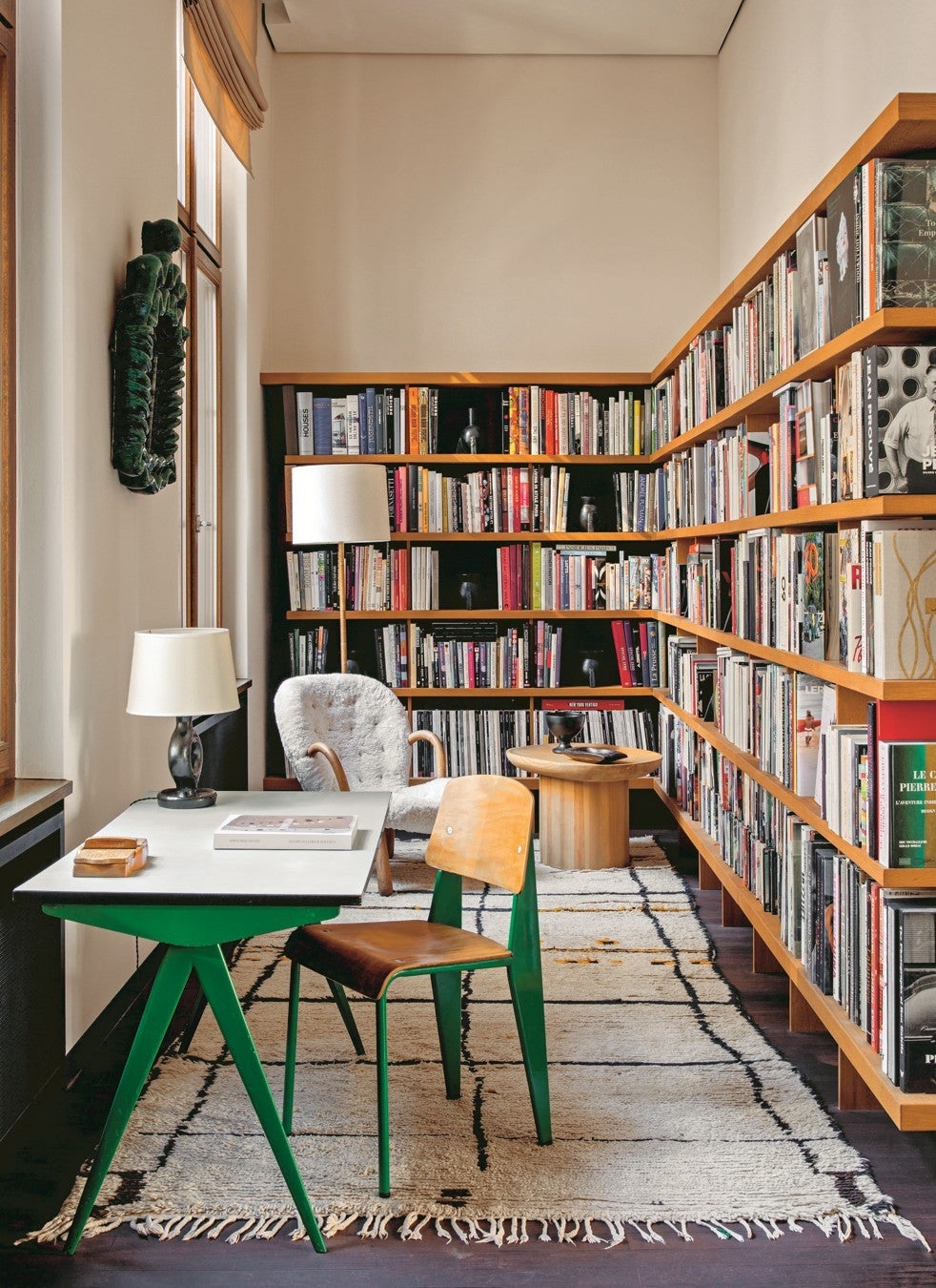 Natural light is desirable for bookshelves and reading chairs (Washington Post)