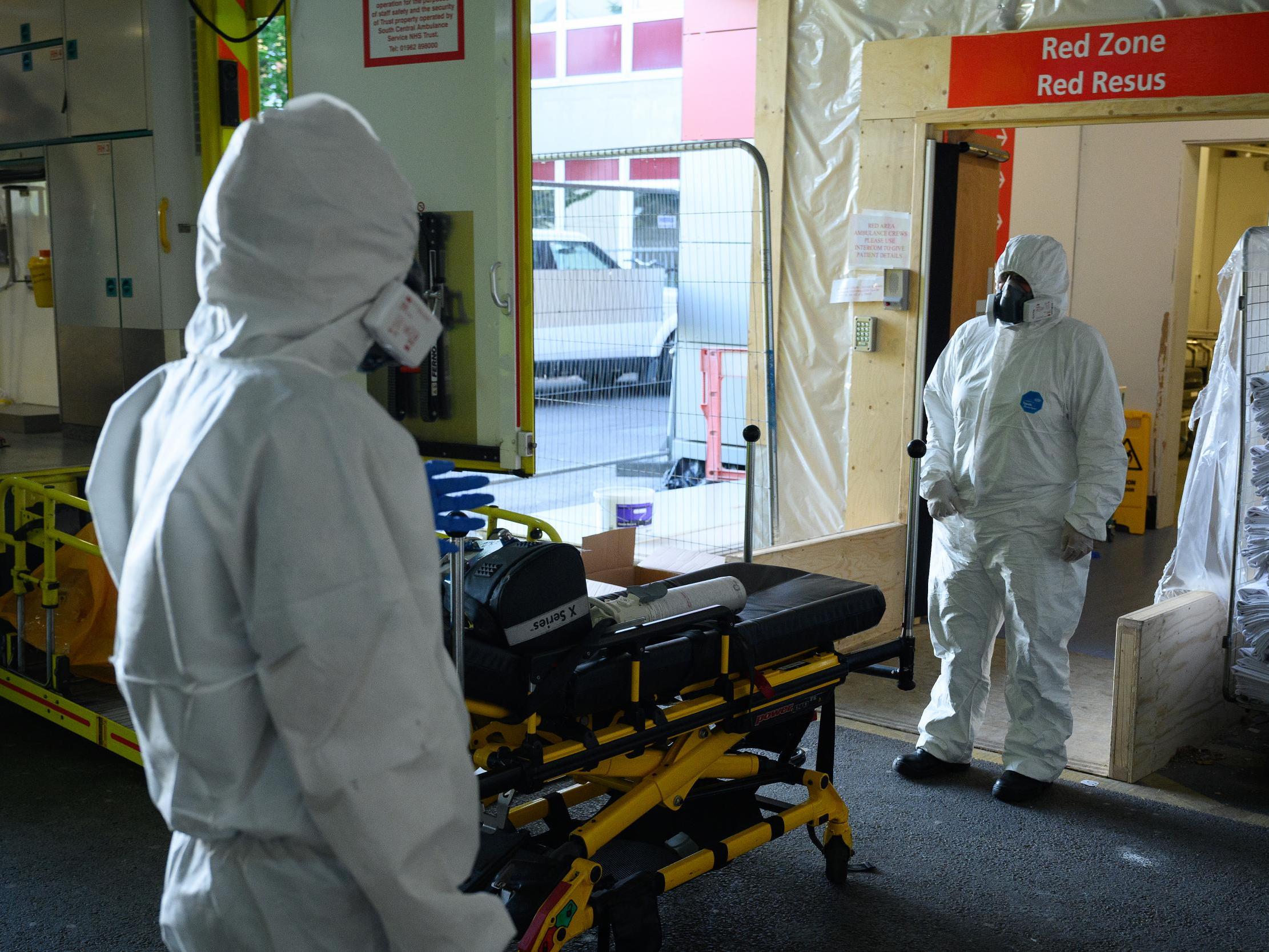 Medical staff in full PPE at Southampton General