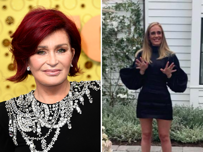 Sharon Osbourne and Adele