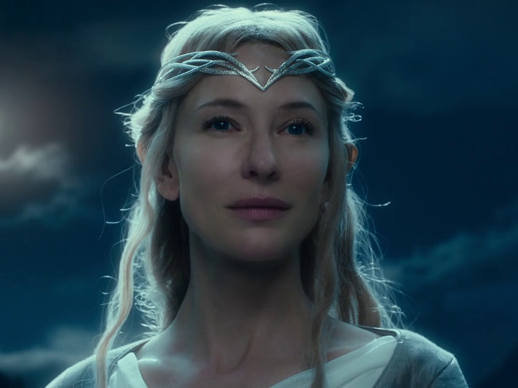 Cate Blanchett reprised her Lord of the Rings role as Galadriel in 'The Hobbit'