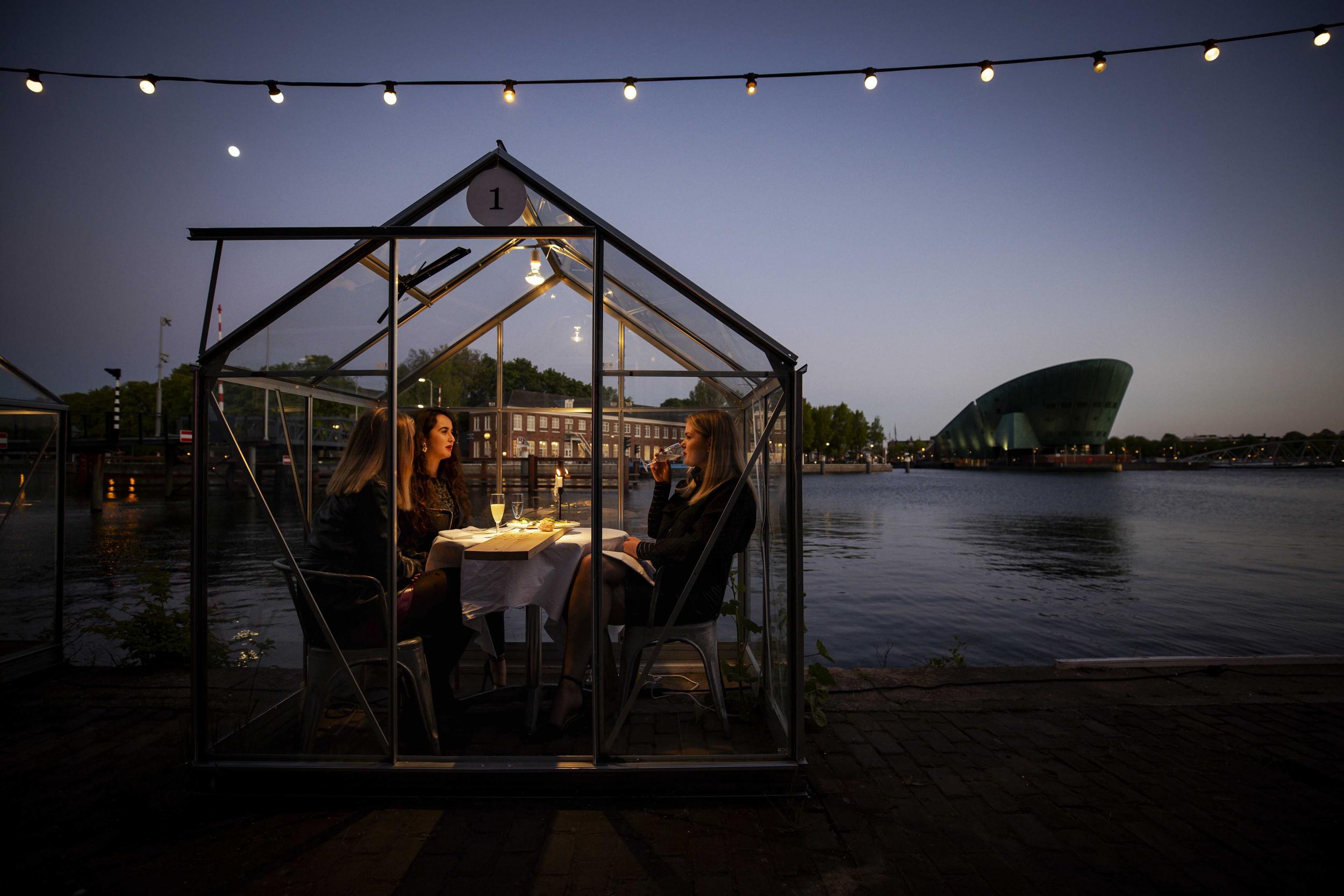 The waterside restaurant serves an entirely vegan menu