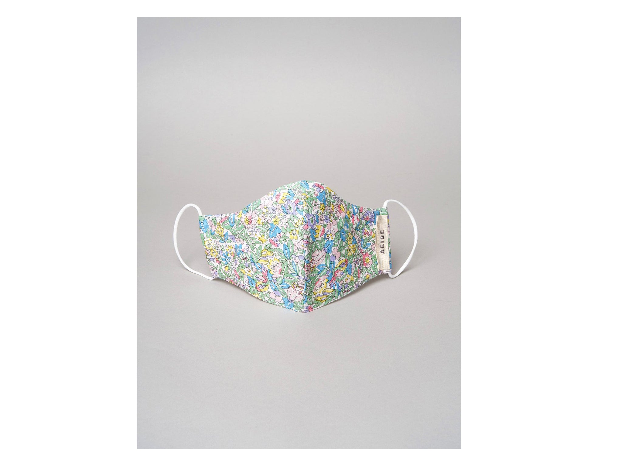 Aeibe have designed its masks using vibrant fabrics from Liberty of London with built-in filters