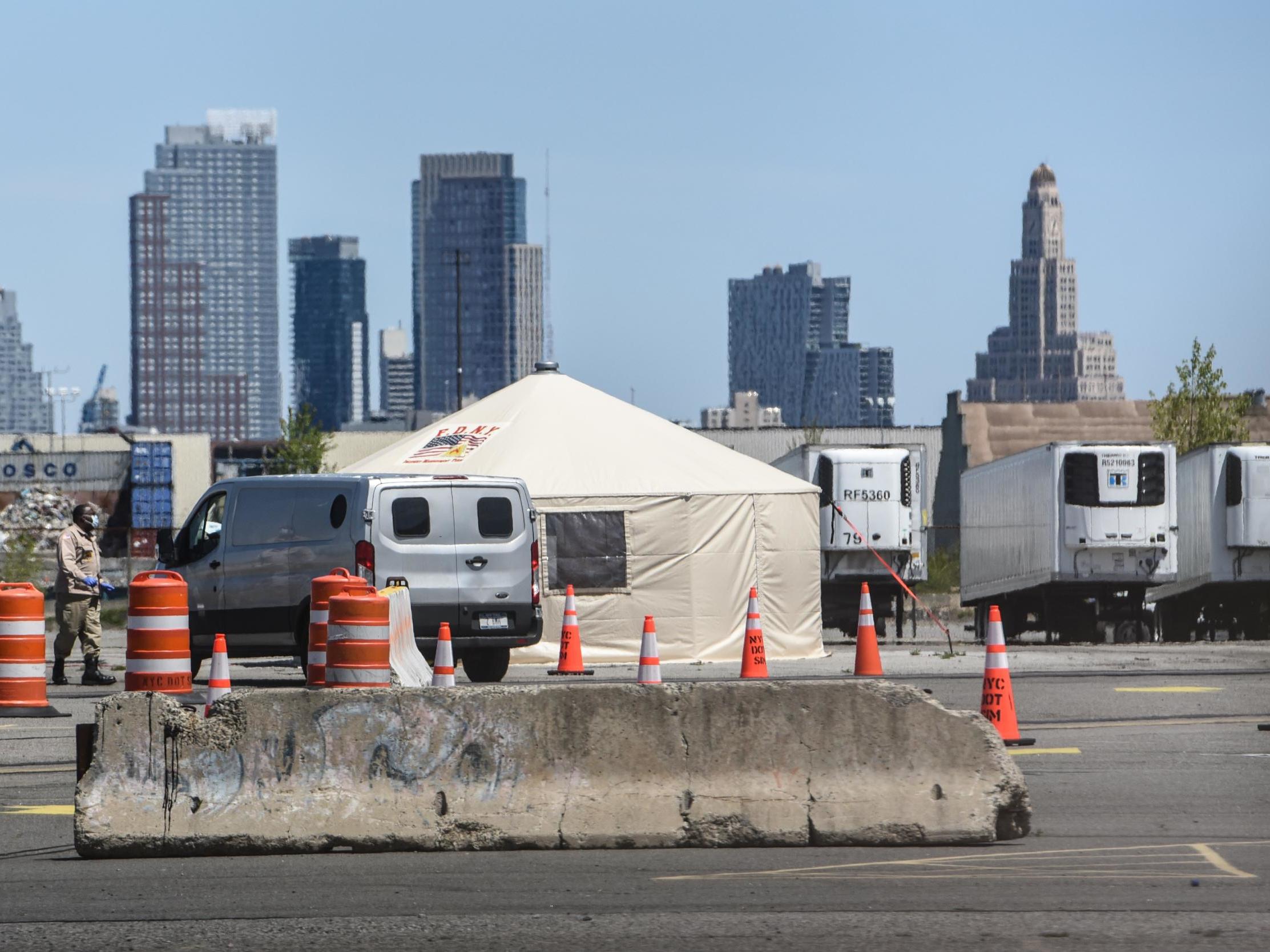 Refrigerator trucks in Brooklyn