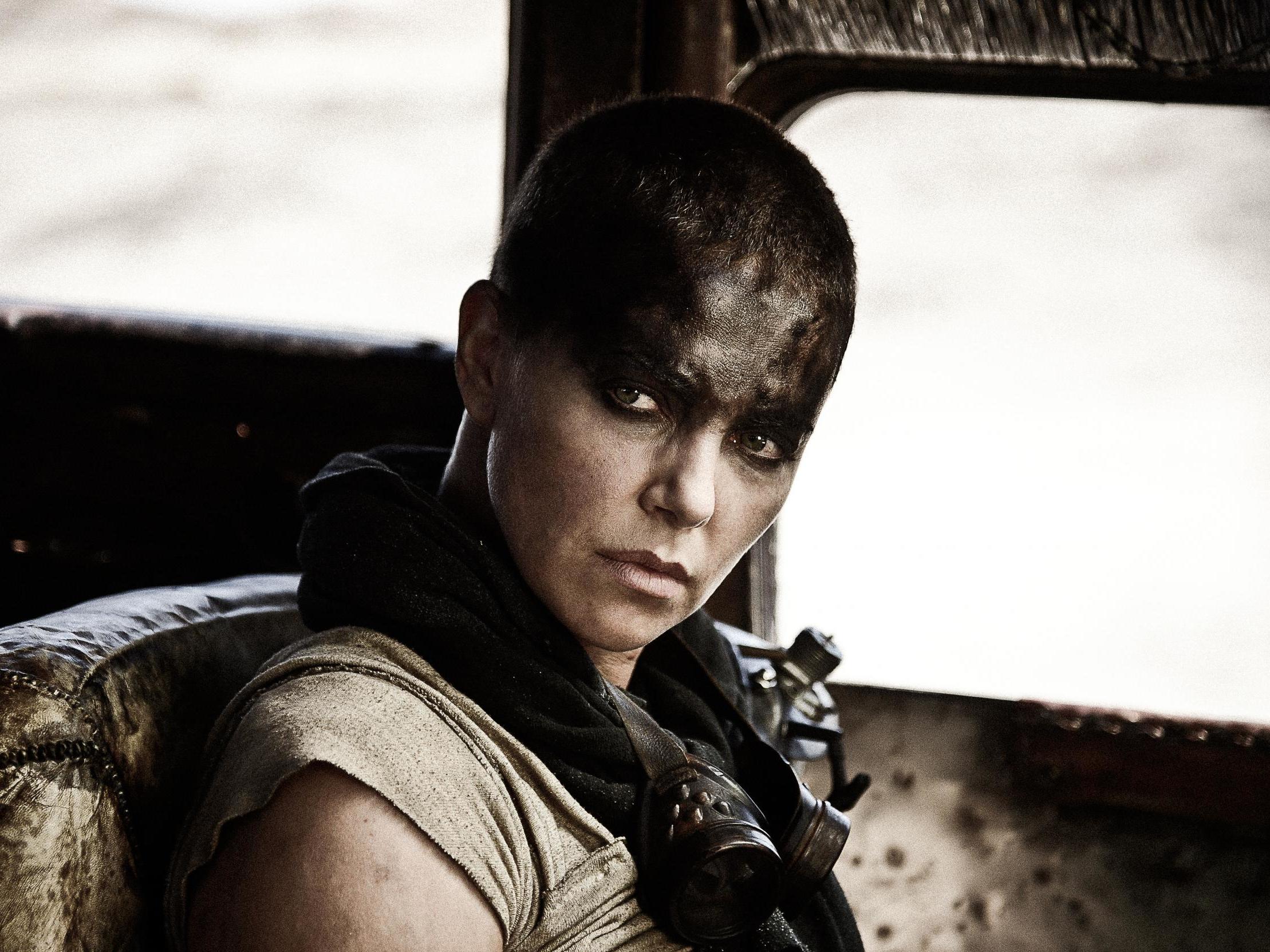 Theron as Furiosa in George Miller’s ‘Mad Max: Fury Road’