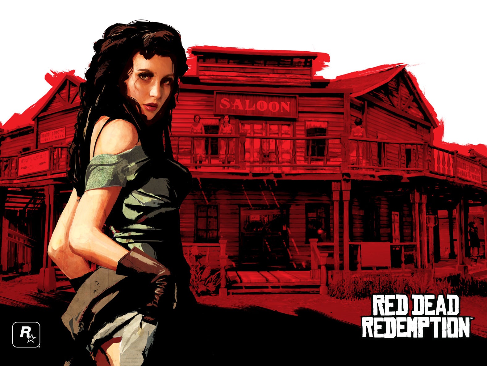 This image of a woman featured prominently in promotional materials for ‘Red Dead’