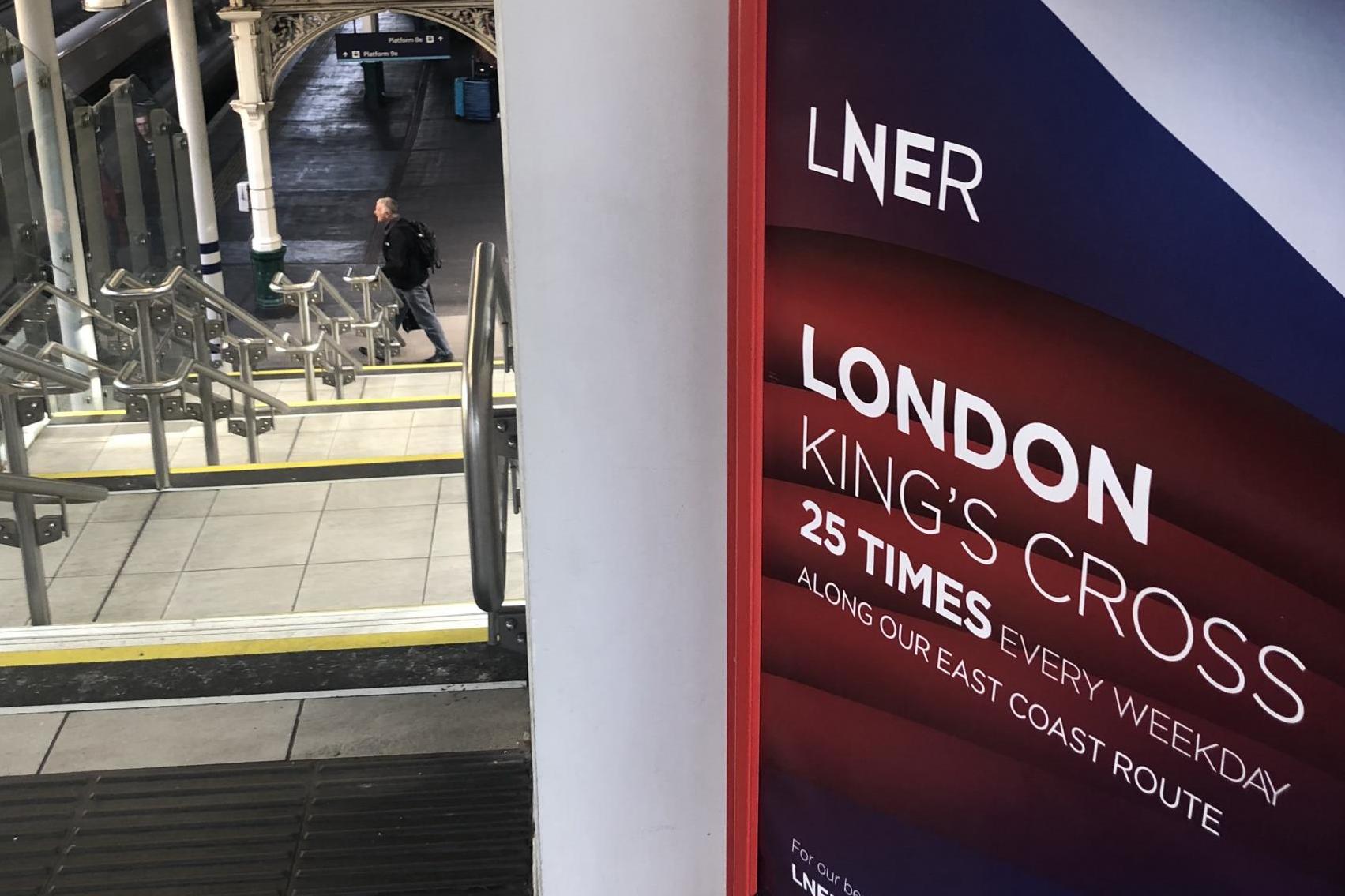 Distant dream: LNER will run only five trains on Saturday from Edinburgh Waverley to London King's Cross despite train drivers’ strike being called off