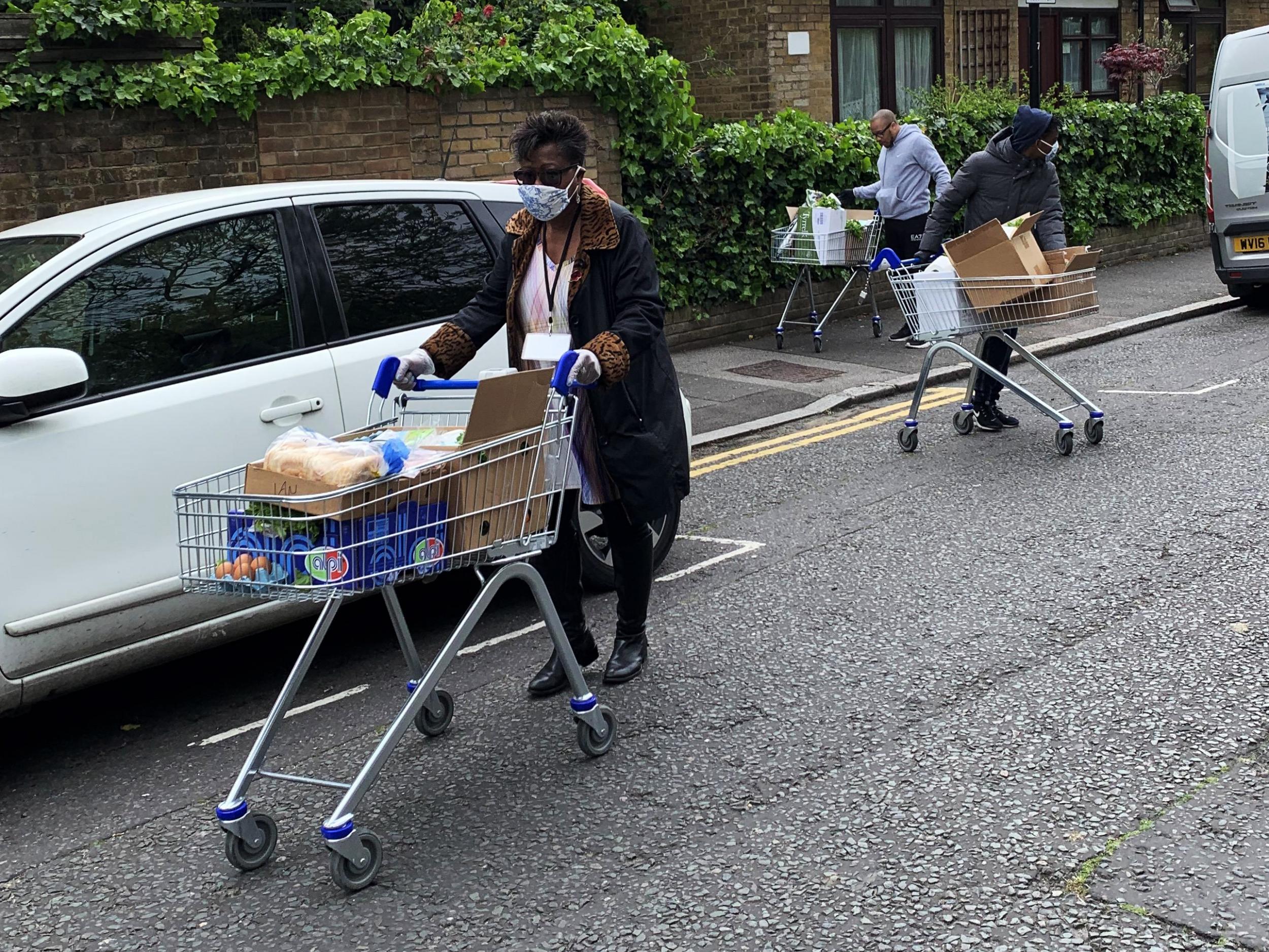 The Hackney Youth Club volunteers are delivering to around 50 households on the estates