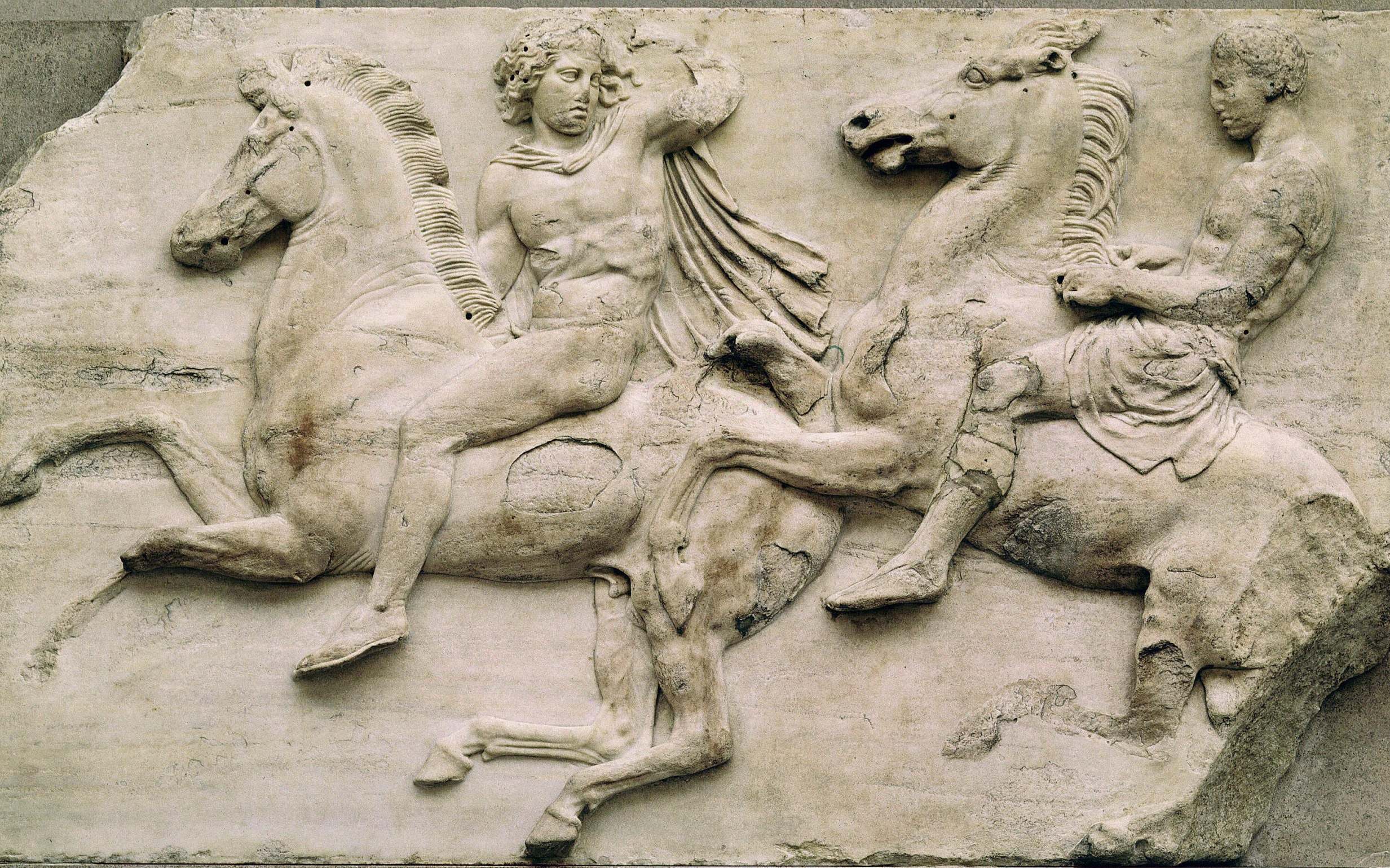 A section of the Elgin Marbles