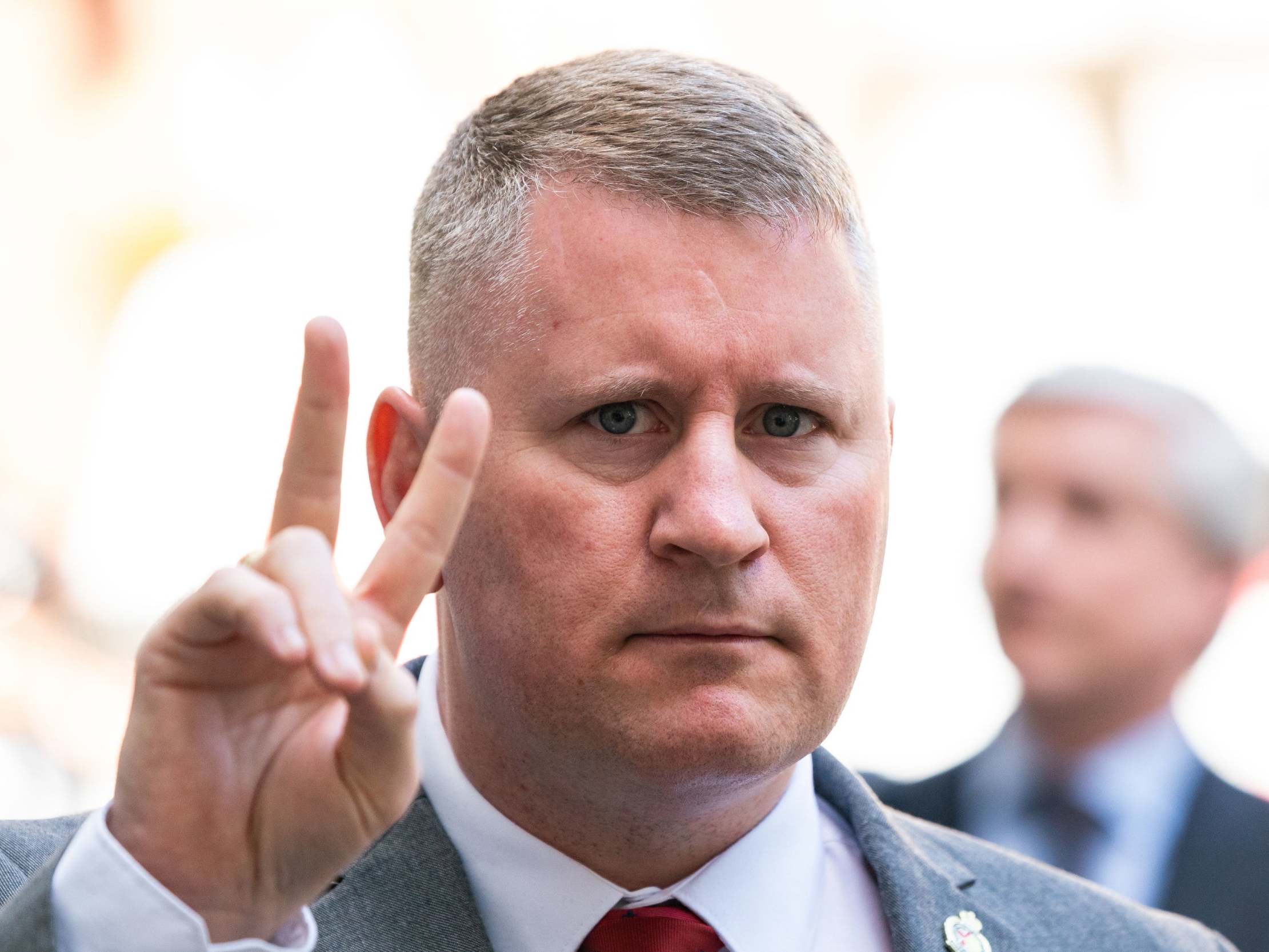 Britain First leader Paul Golding convicted of terror offence