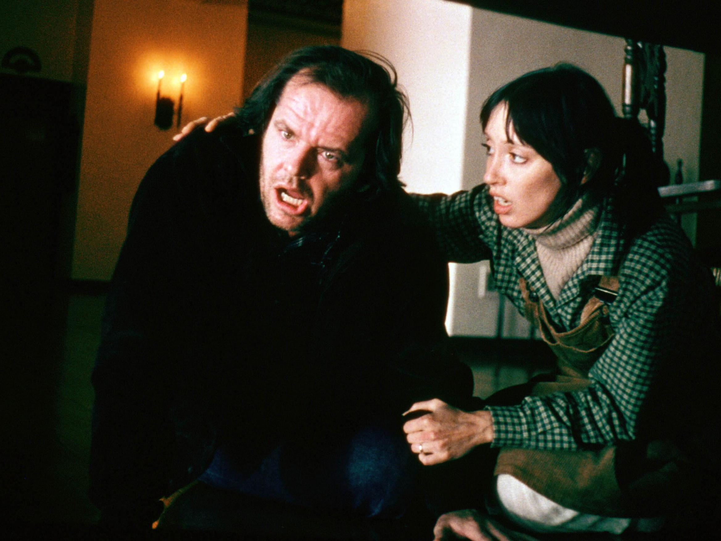 Shelley Duvall’s Wendy Torrance struggles to keep a lid on her husband’s swelling mania