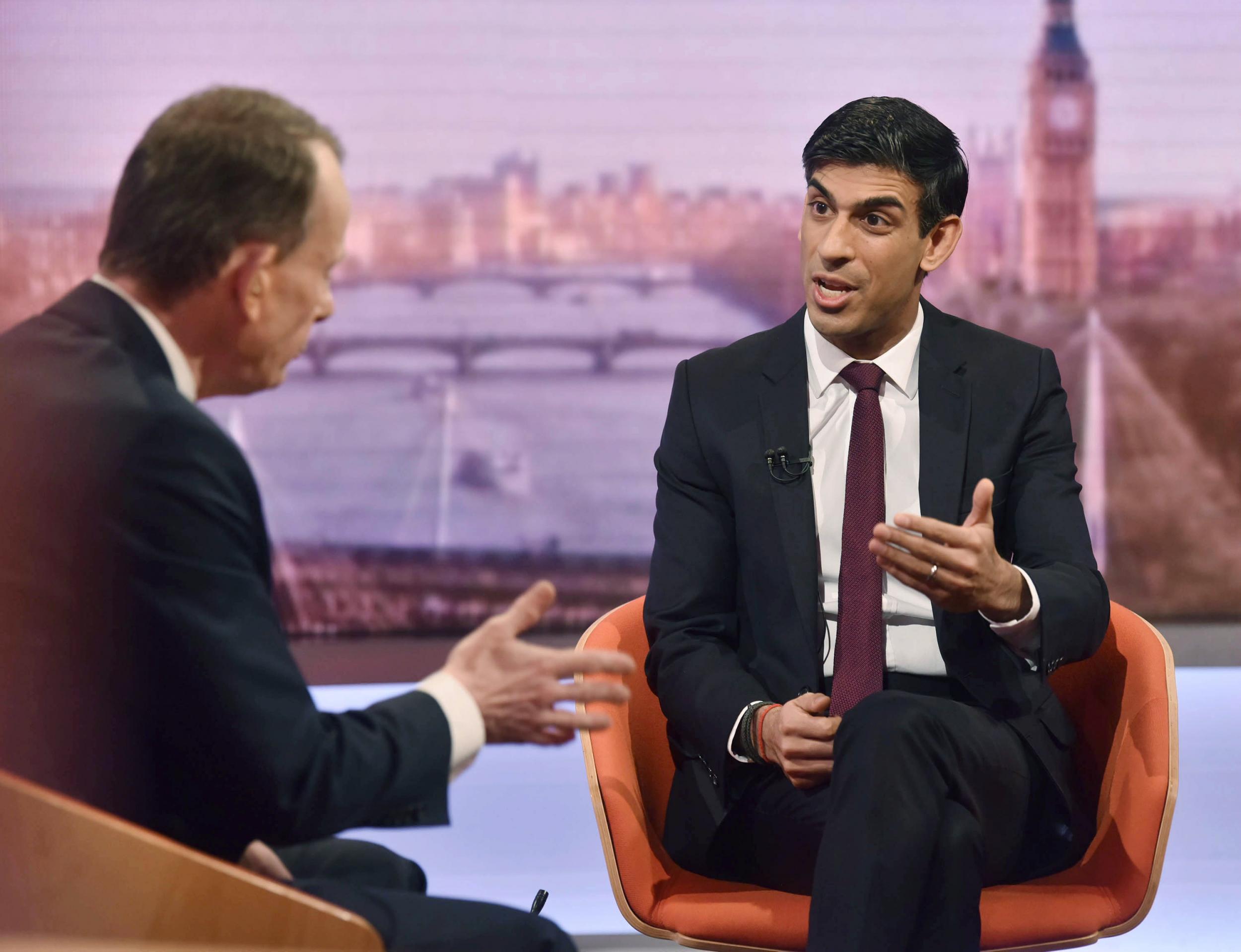 Sunak on the Marr show ahead of the budget