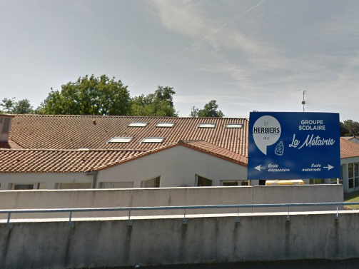 Children aged between five to 11 have returned to the Ecole elementaire la Metairie near Nantes