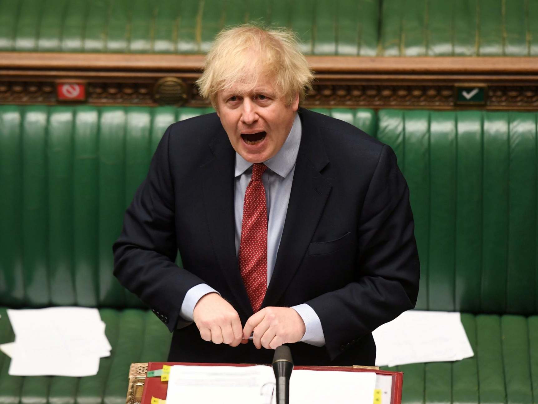 Boris Johnson told the Commons it would not be possible to change course on the NHS surcharge, shortly before doing just that
