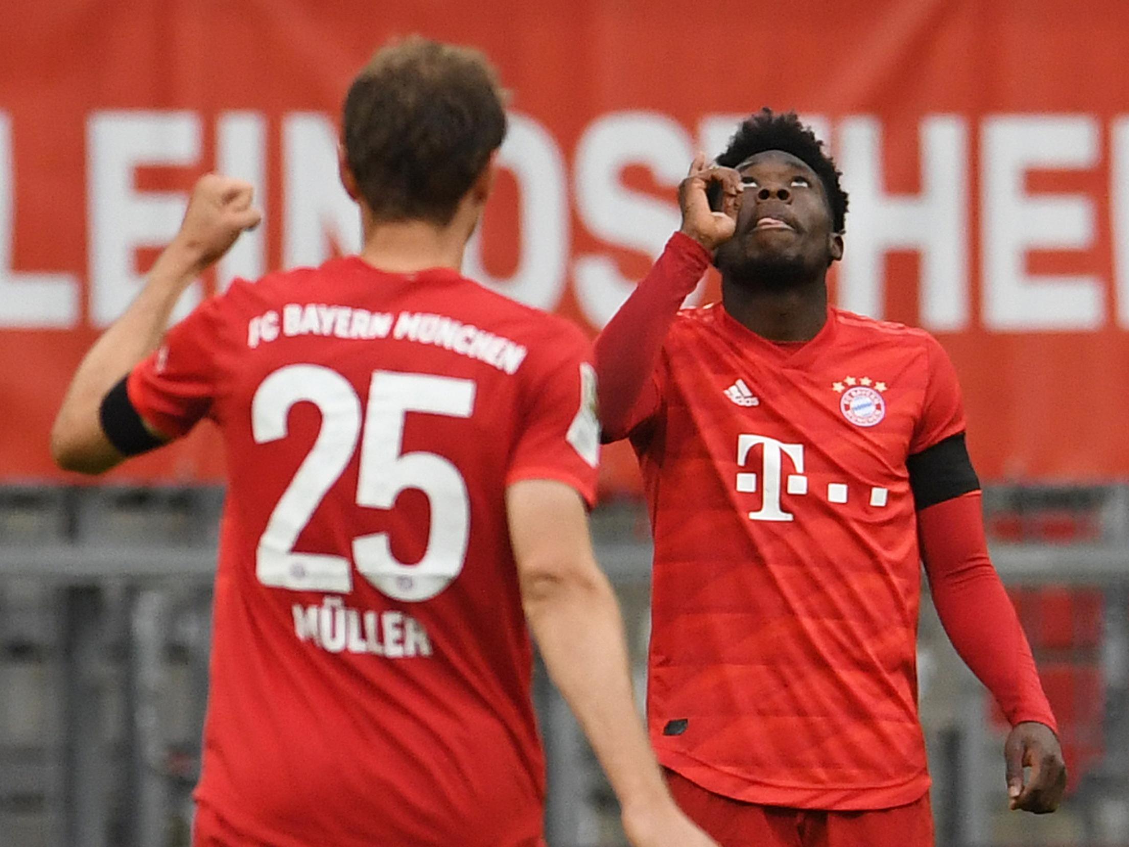 Alphonso Davies scored Bayern's fourth