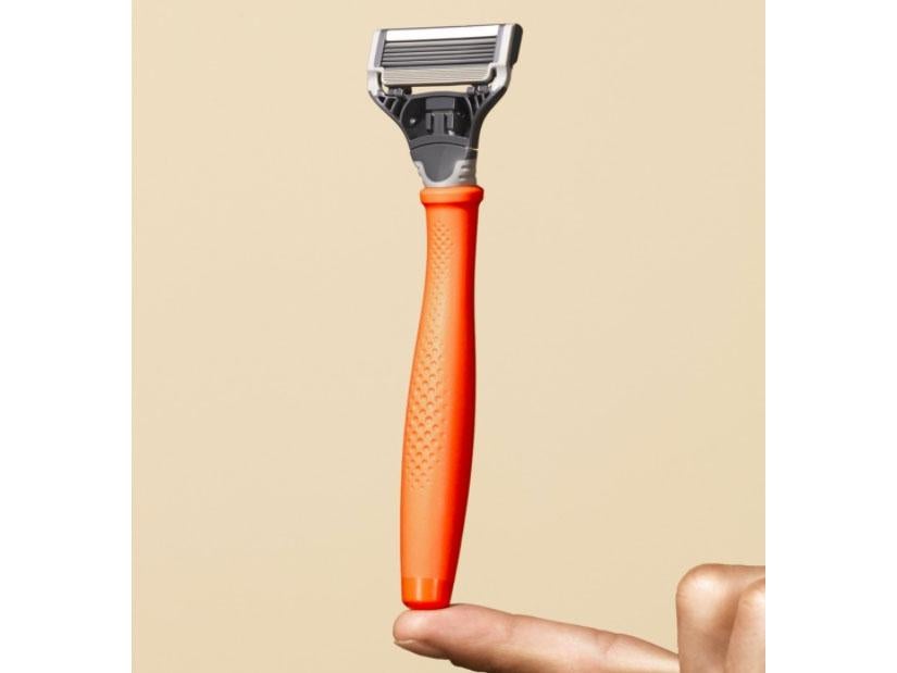 Harry's razors are designed for faces, not heads, but do work well for the latter