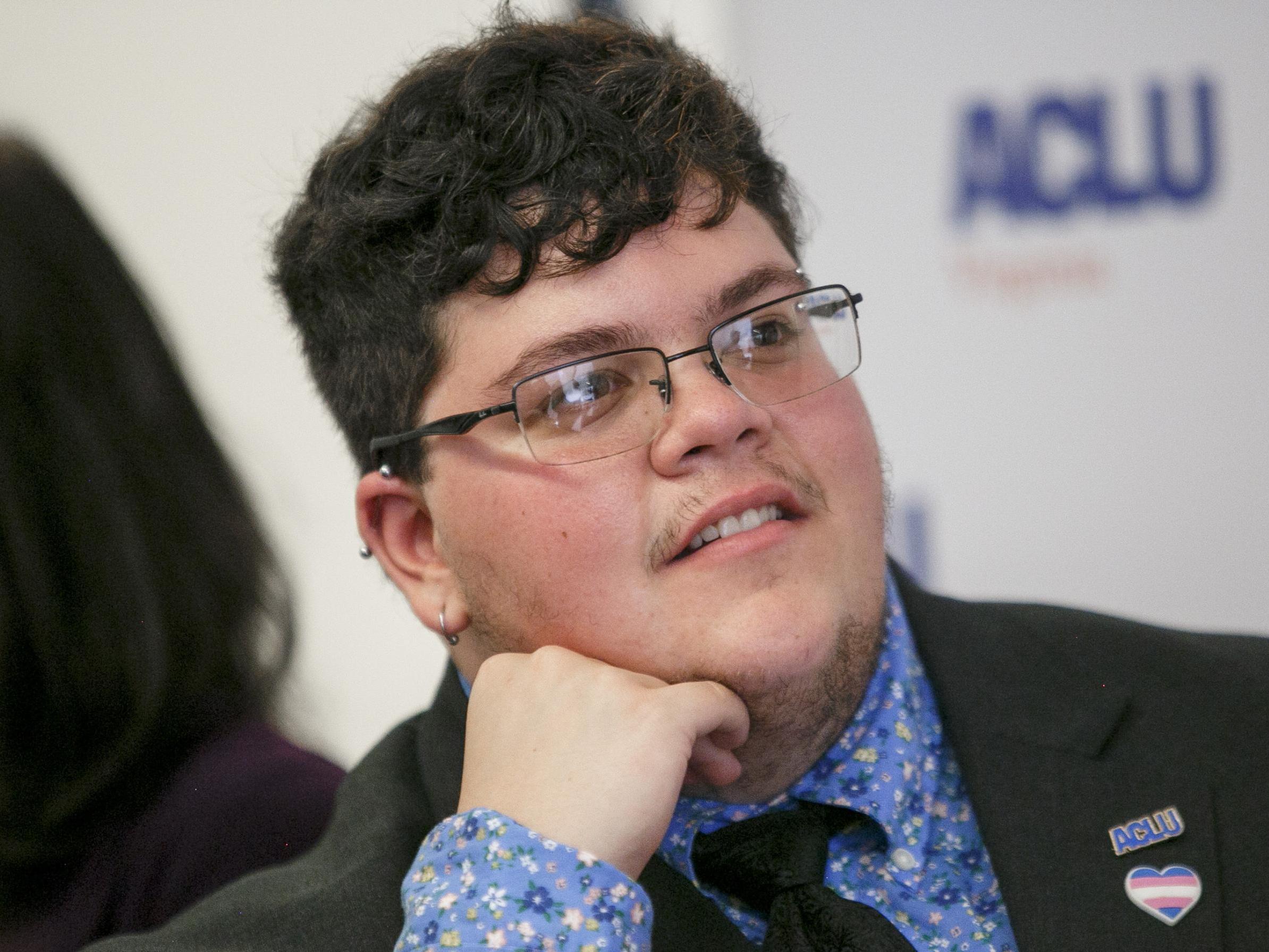 Gavin Grimm during a news conference