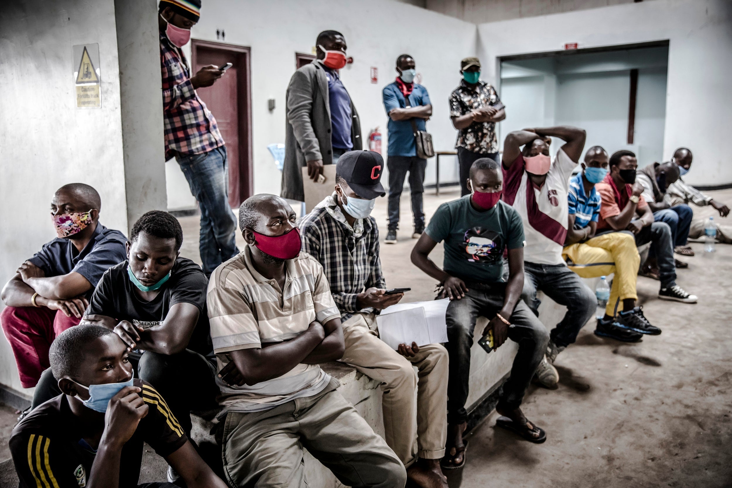 Crowds of truckers are left in rooms where they can’t social distance (The Washington Post)