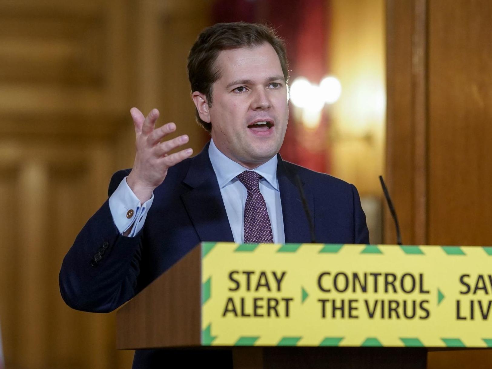 Robert Jenrick, pictured during a coronavirus briefing on 13 May