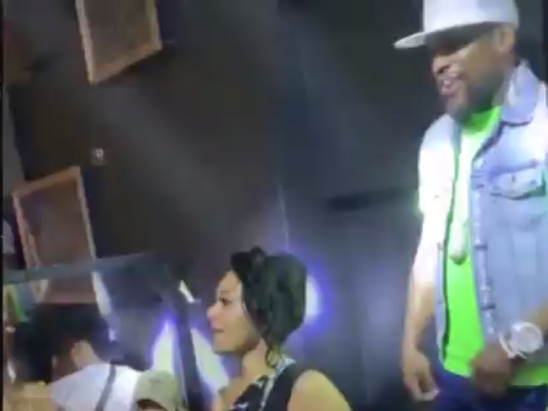 Floyd Mayweather in a club in Arizona on Saturday