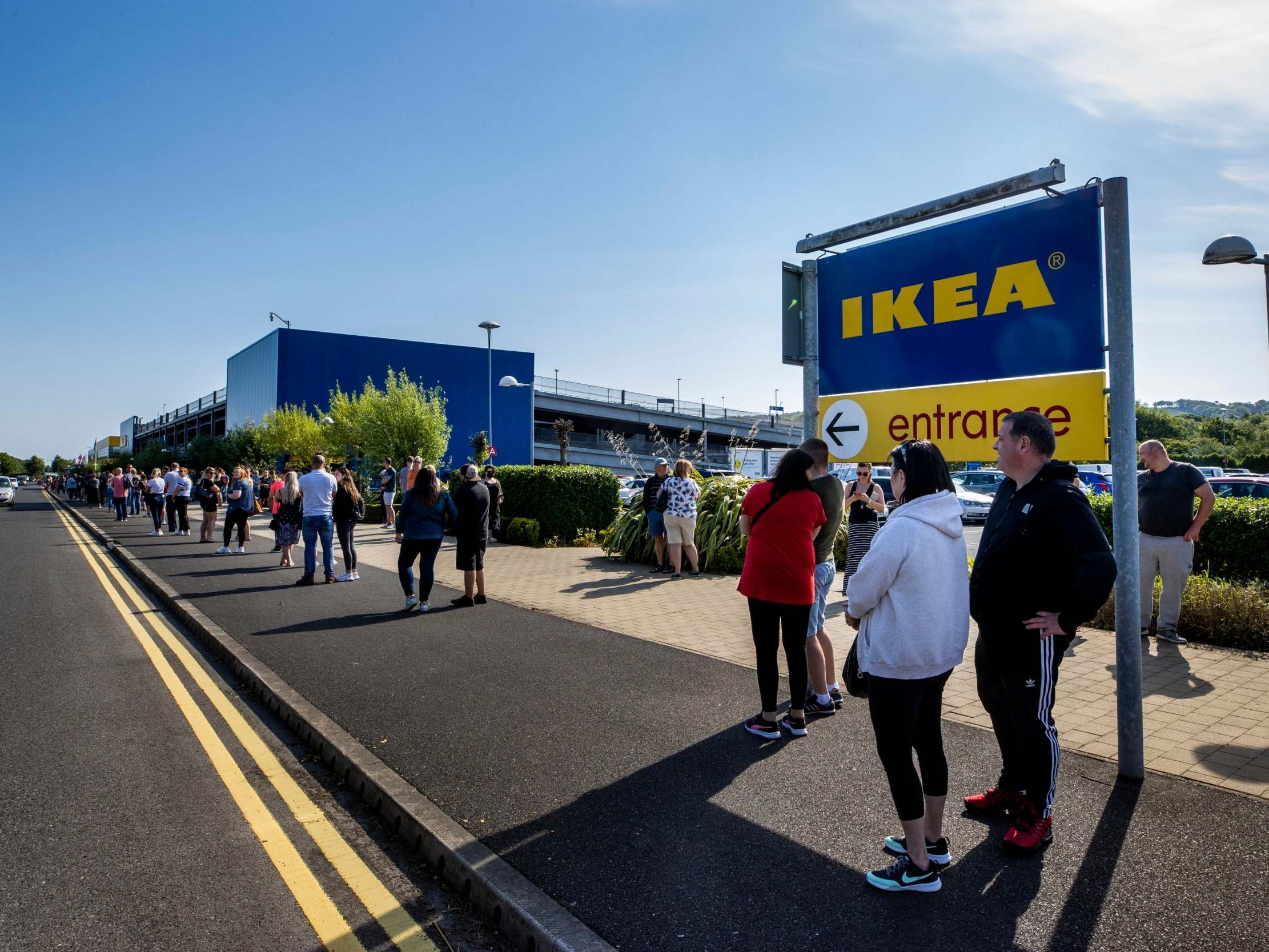 IKEA in Belfast opens its door for the first time since the lockdown began