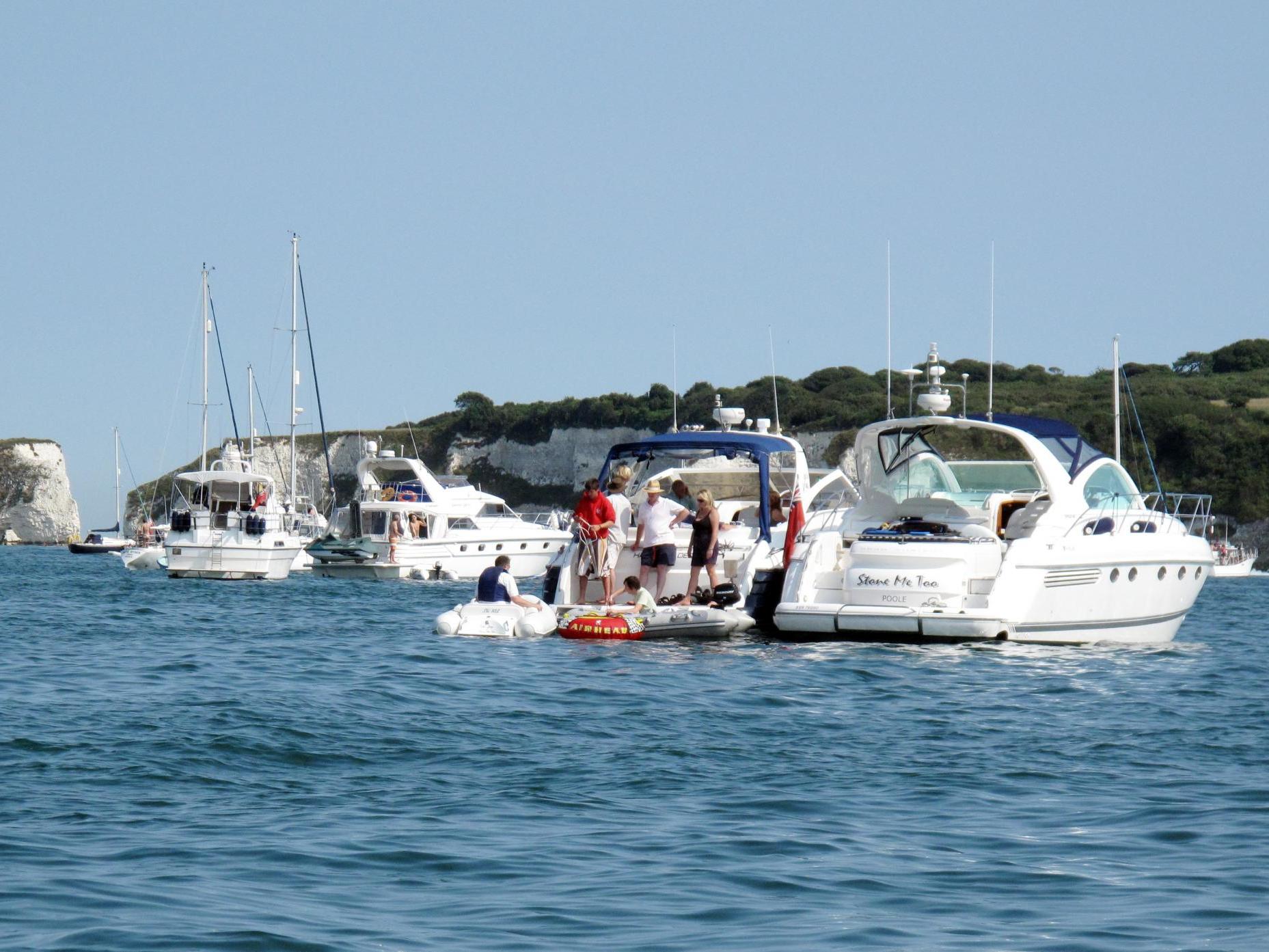 Studland Bay is normally a popular location for leisure craft to anchor, but a lack of boats in recent months have brought seahorse populations back