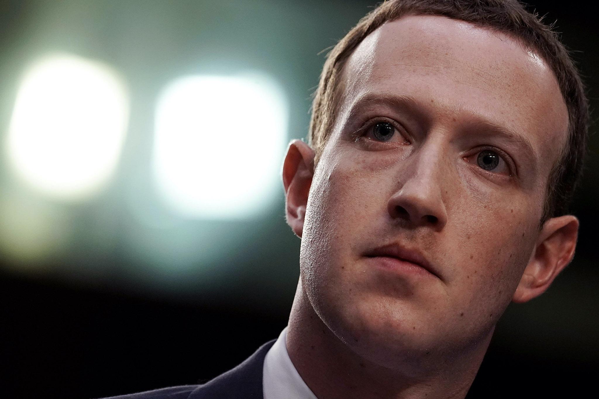 Facebook co-founder, Chairman and CEO Mark Zuckerberg testifies before a combined Senate Judiciary and Commerce committee hearing in the Hart Senate Office Building on Capitol Hill April 10, 2018 in Washington, DC