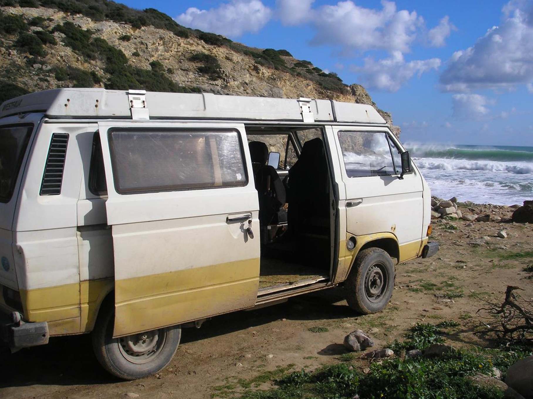 A VW T3 Westfalia campervan that has been linked to the suspect