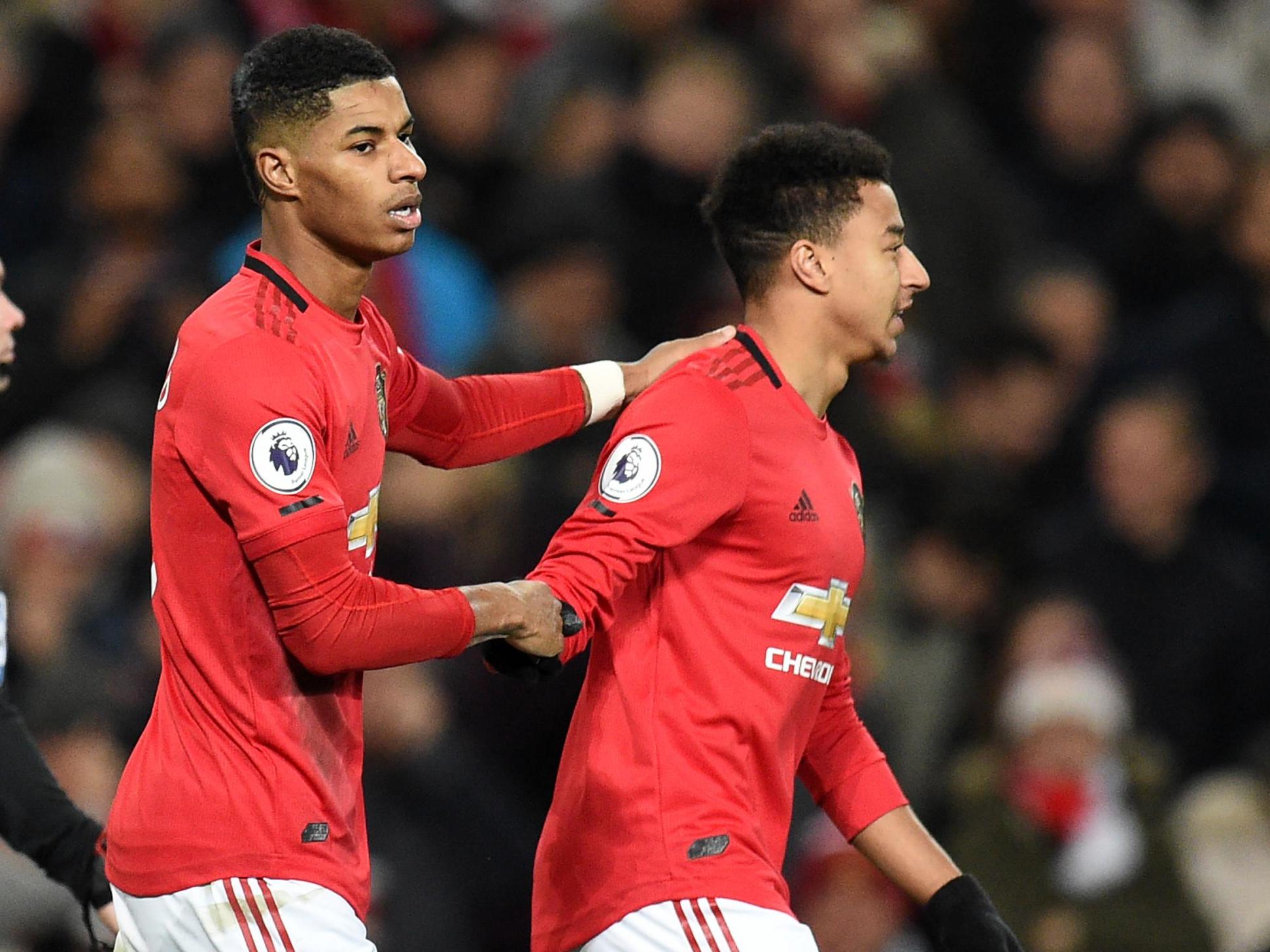 Manchester United duo Marcus Rashford and Jesse Lingard