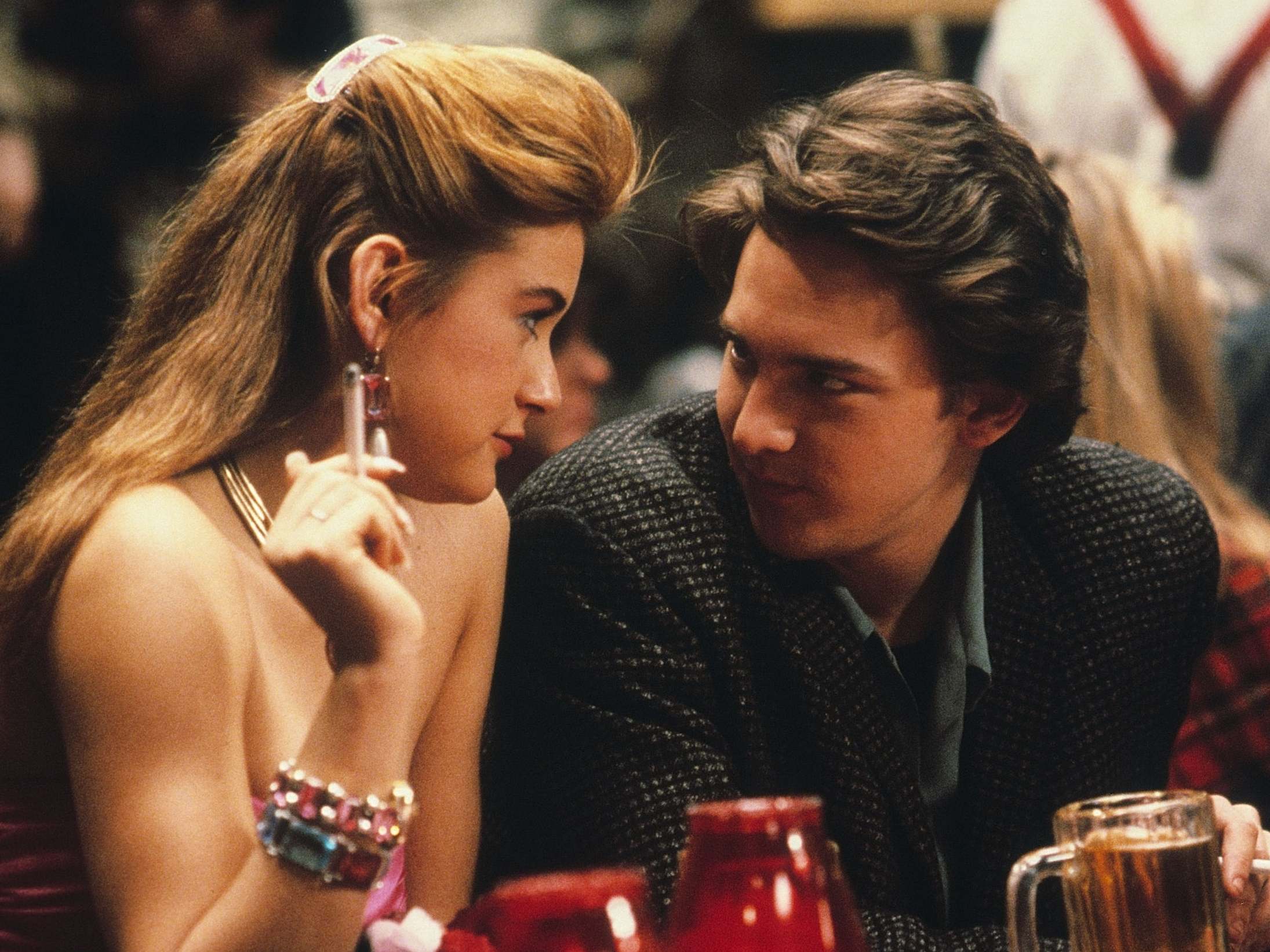 Jules (Demi Moore) and Kevin (Andrew McCarthy) deliver a portrait of Eighties excess (Rex)