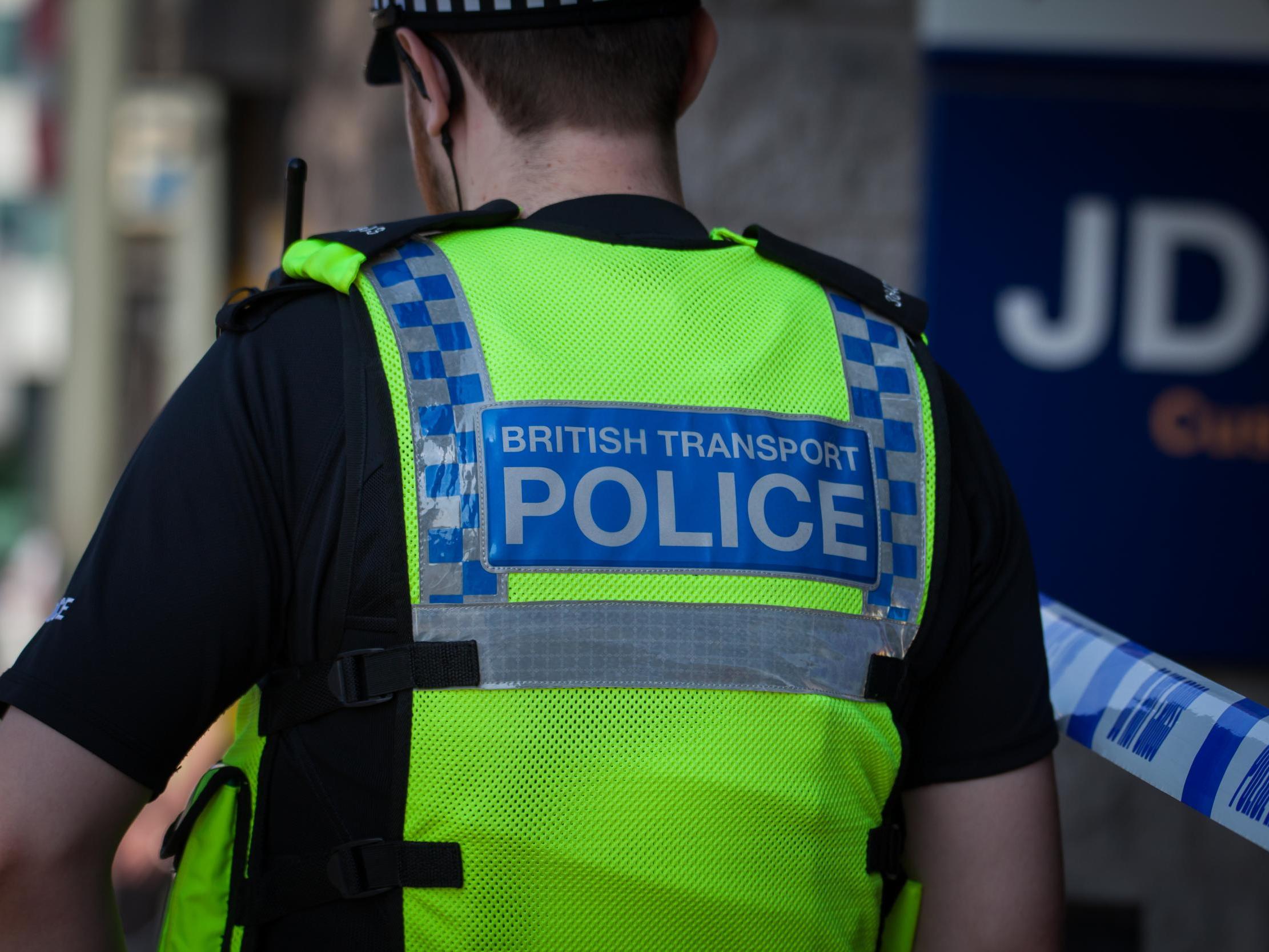 British Transport Police officers claimed the slogan violated Section 5 of the Public Order Act