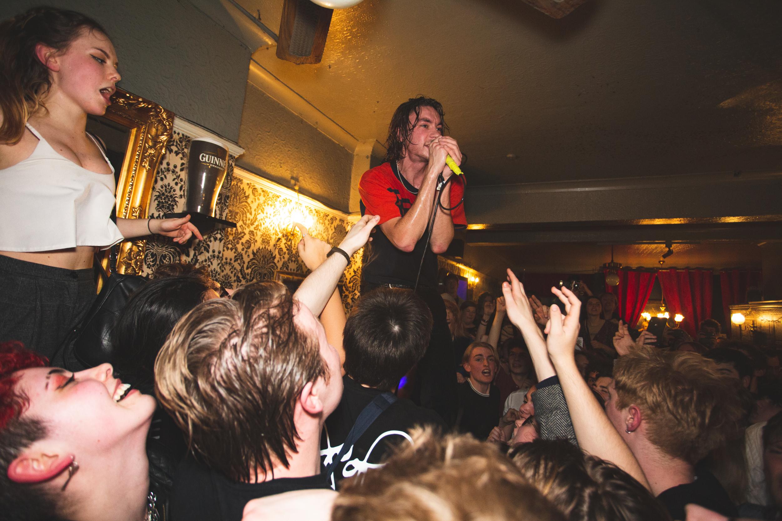 The band’s album launch show at the Nag’s Head, South London, pre-lockdown