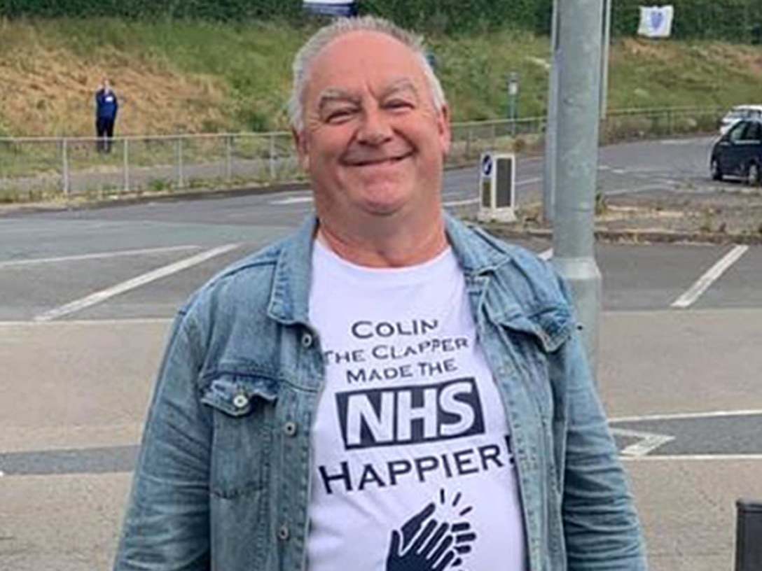 Colin Wilkinson clapped NHS workers at Basildon Hospital for 40 days straight.