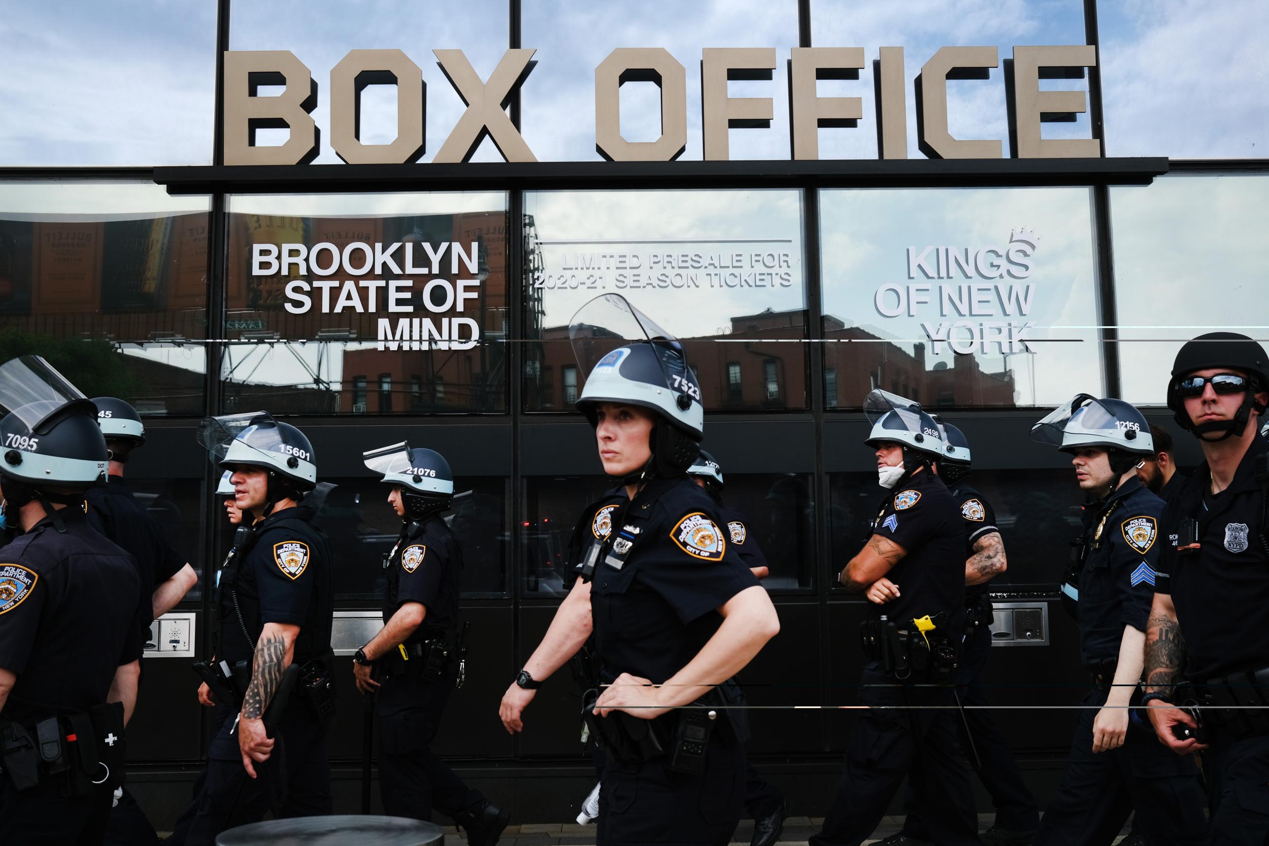 Protests in Brooklyn are ongoing, with hundreds of arrests