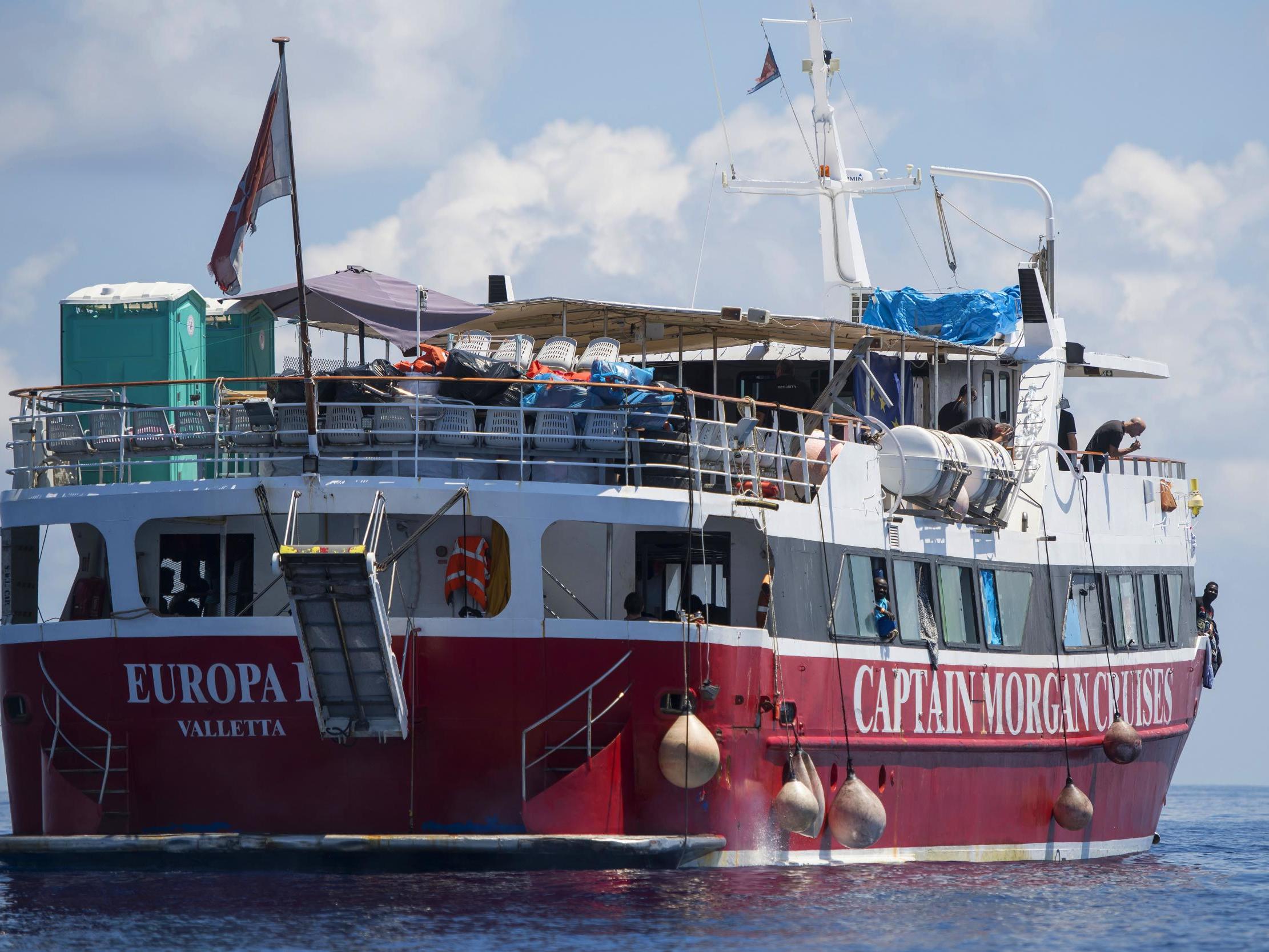 Malta has let migrants off tourists boats - one of them picture here - after claiming a group of them threatened to kidnap a crew