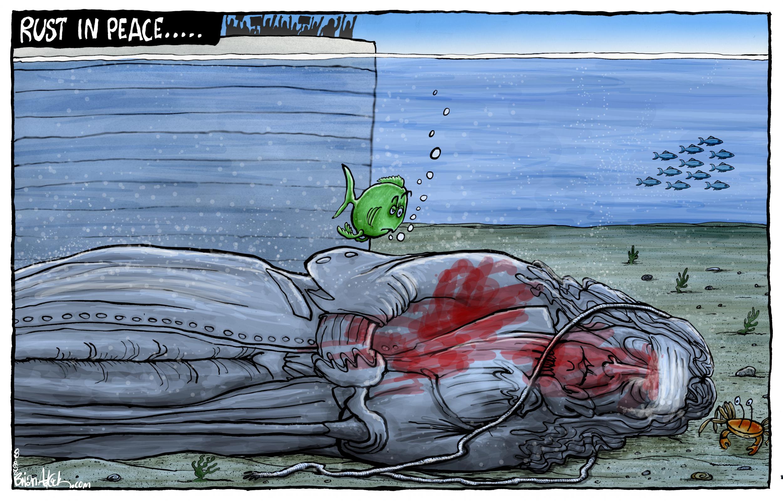 Protesters throw a statue of Edward Colston into Bristol harbour during a Black Lives Matter protest rally