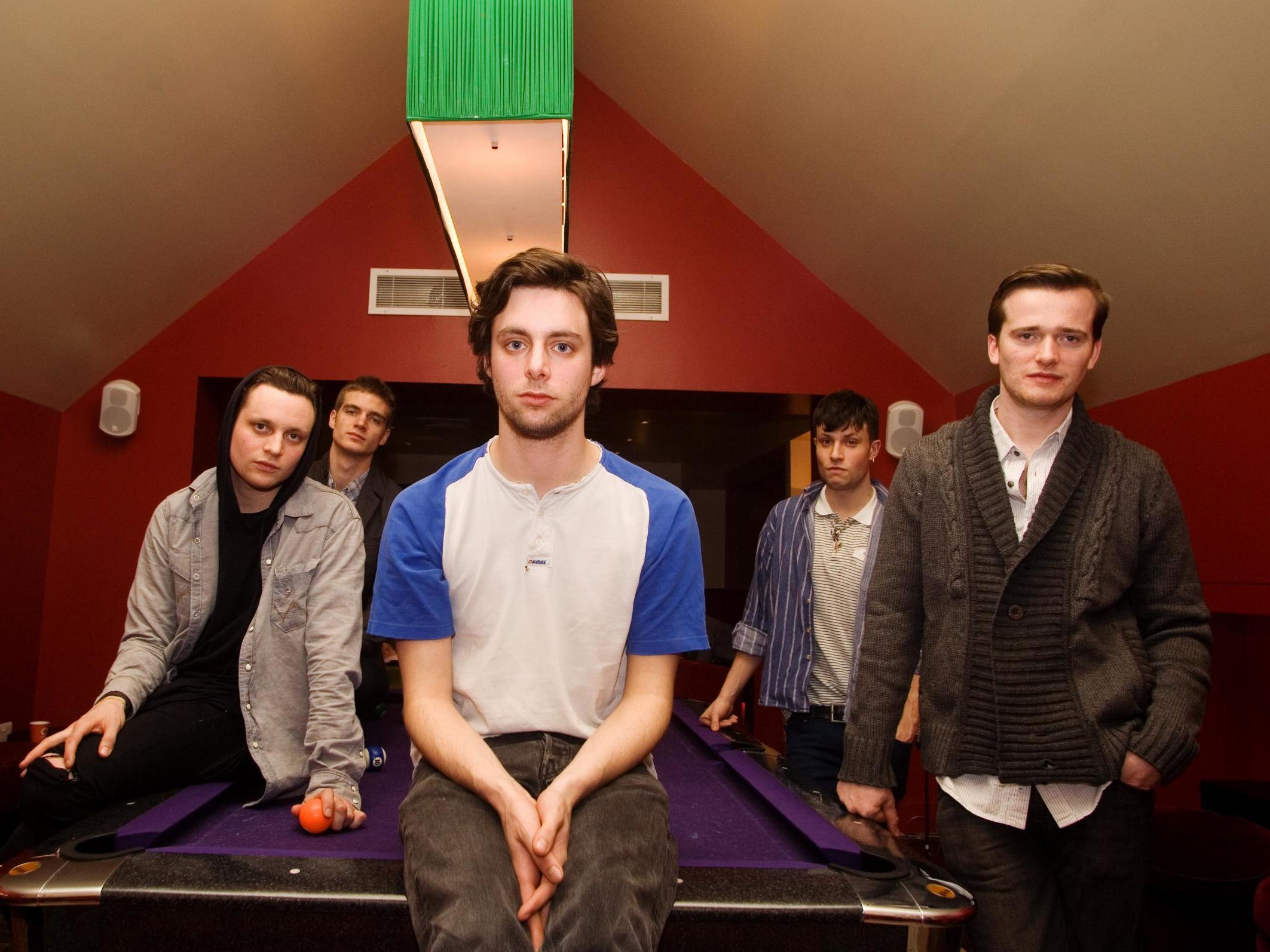 Young Maccabees: the band at The Hospital Arts Club in Covent Garden, London, in 2010