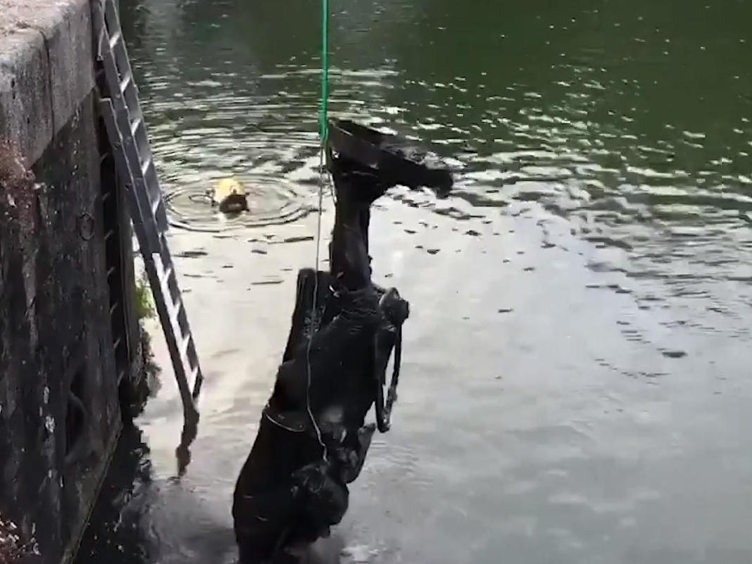 Edward Colston statue was removed from Bristol Harbour on early on Thursday morning