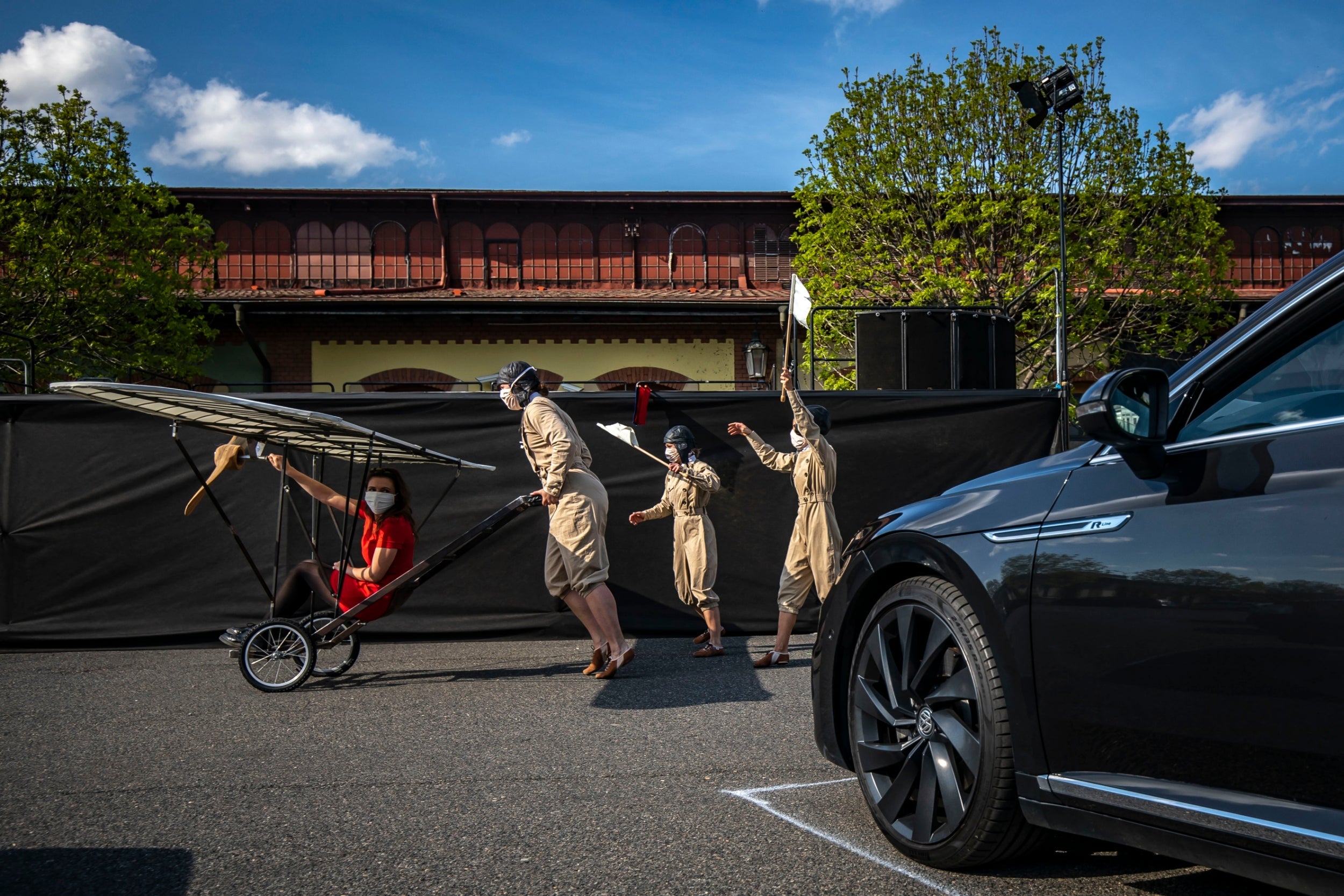 At times, the drive-in theatre felt more like a traffic jam than a work of drama